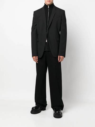 Rick Owens single-breasted blazer outlook