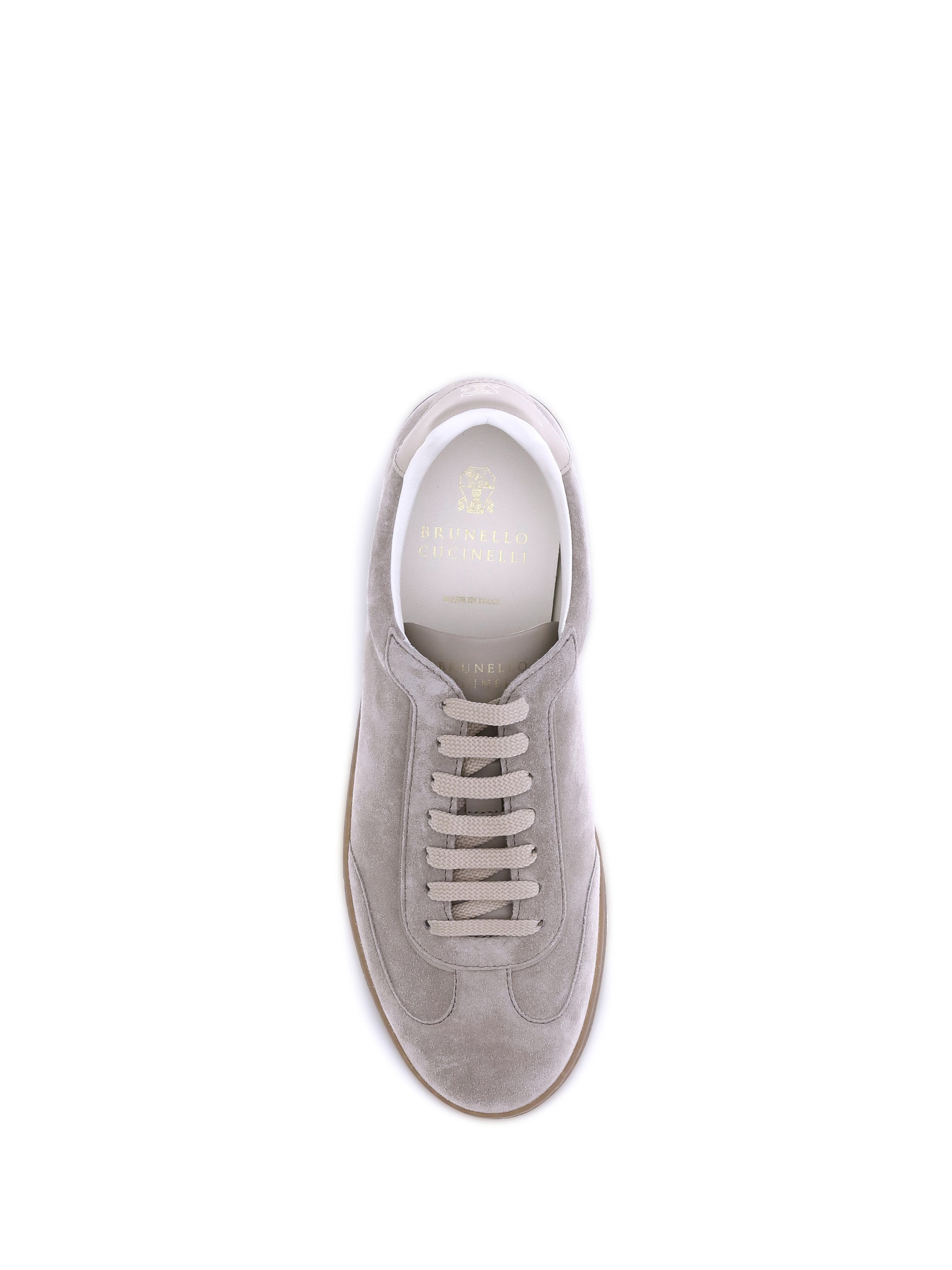 Brunello Cucinelli Men Suede Sneakers - 4