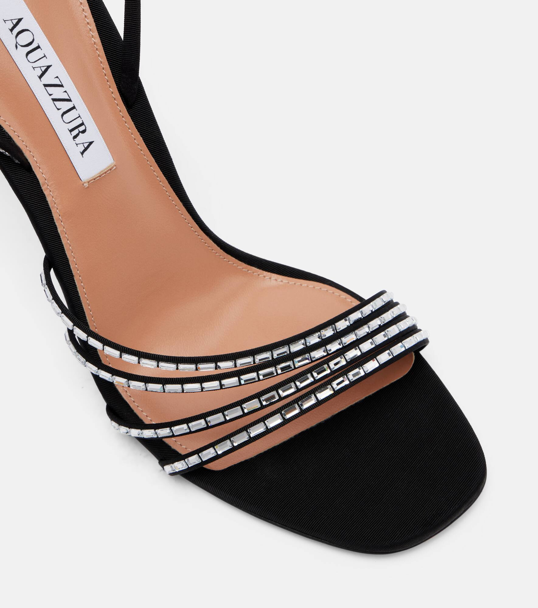 Mistica 105 embellished satin sandals - 5