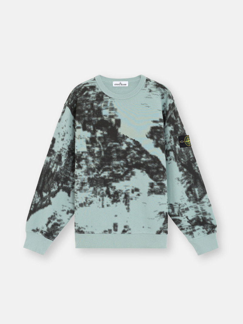669E3 CAMOUFLAGE ORGANIC COTTON DIAGONAL FLEECE - 1