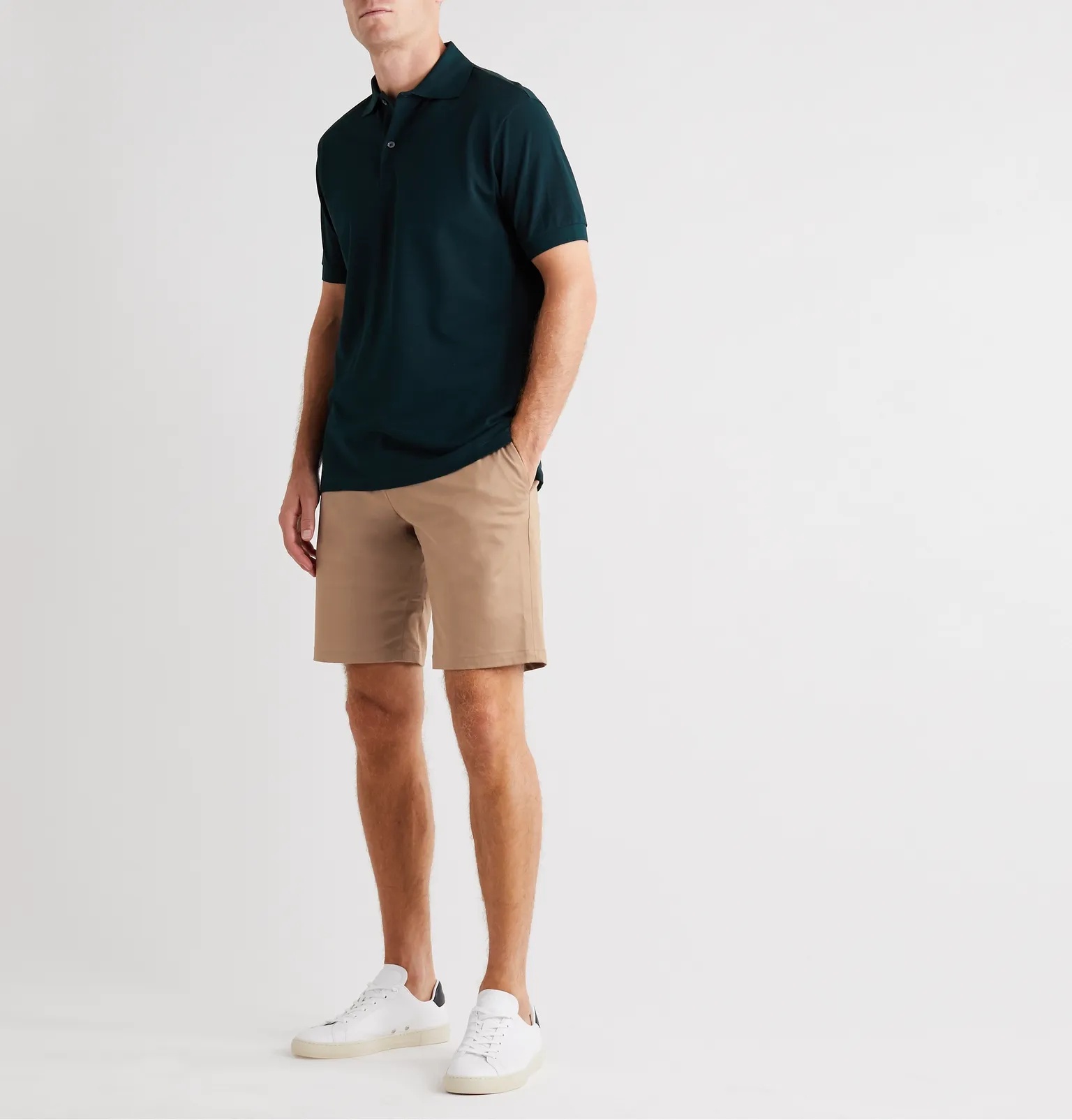 Cotton-Blend Twill Shorts - 2