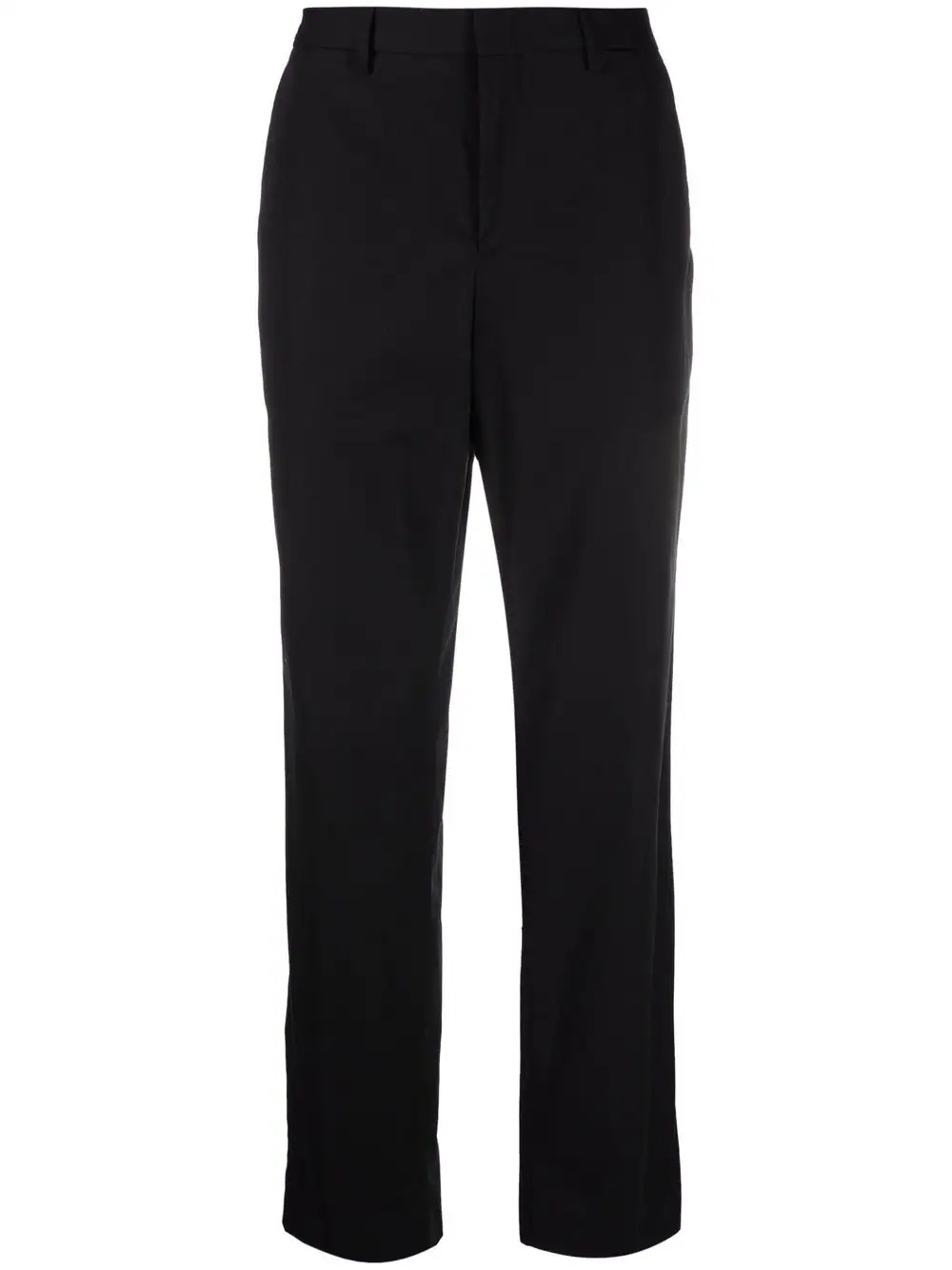 straight-leg cotton trousers - 1