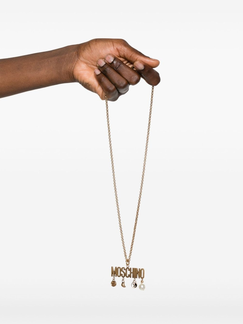 Moschino logo-lettering necklace outlook