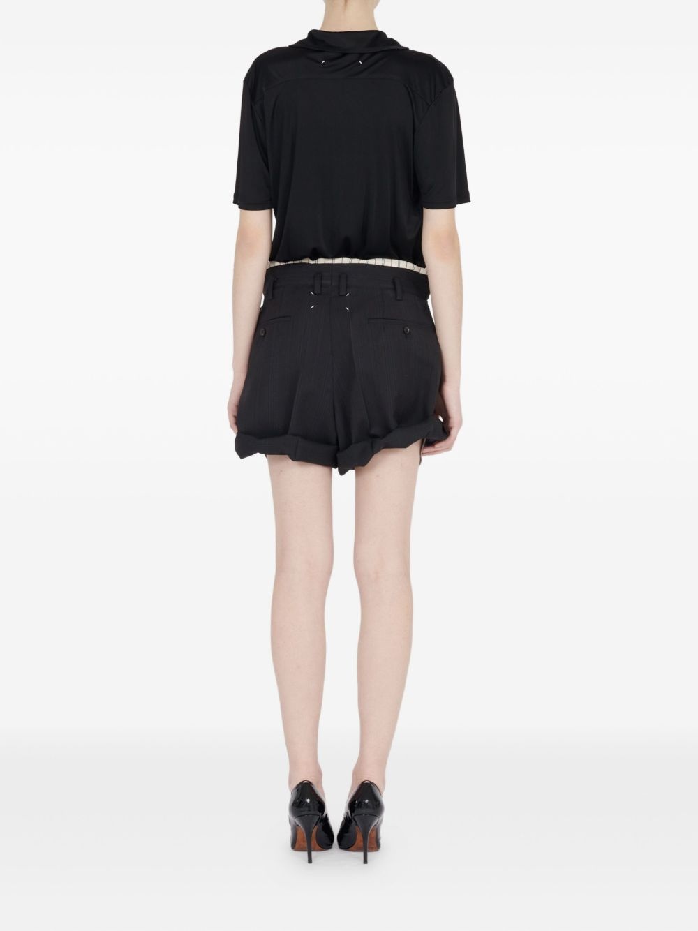 satin polo shirt - 5