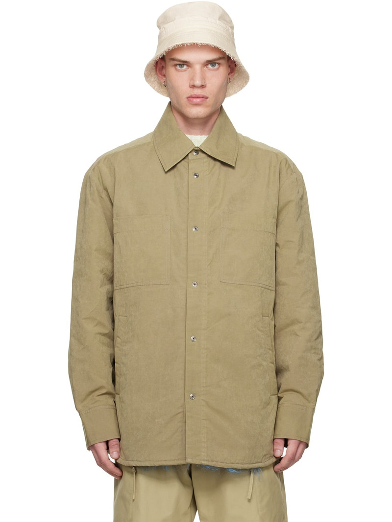 Beige Padded Shirt - 1