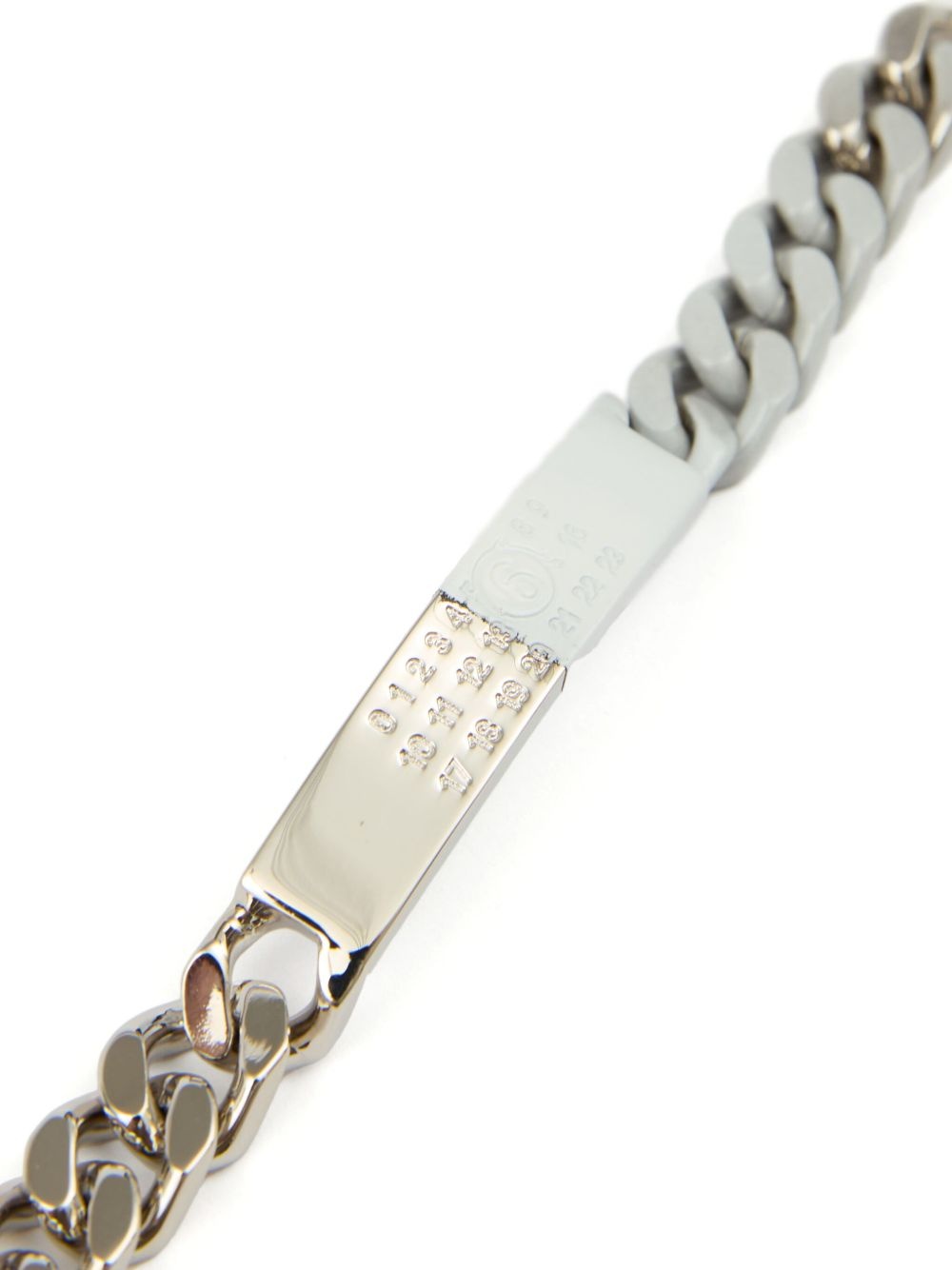 Minimal Logo ID Tag curb bracelet - 4