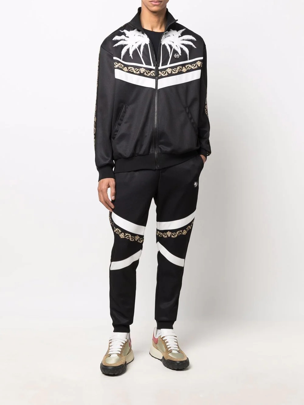 Baroque-print gothic tracksuit - 2