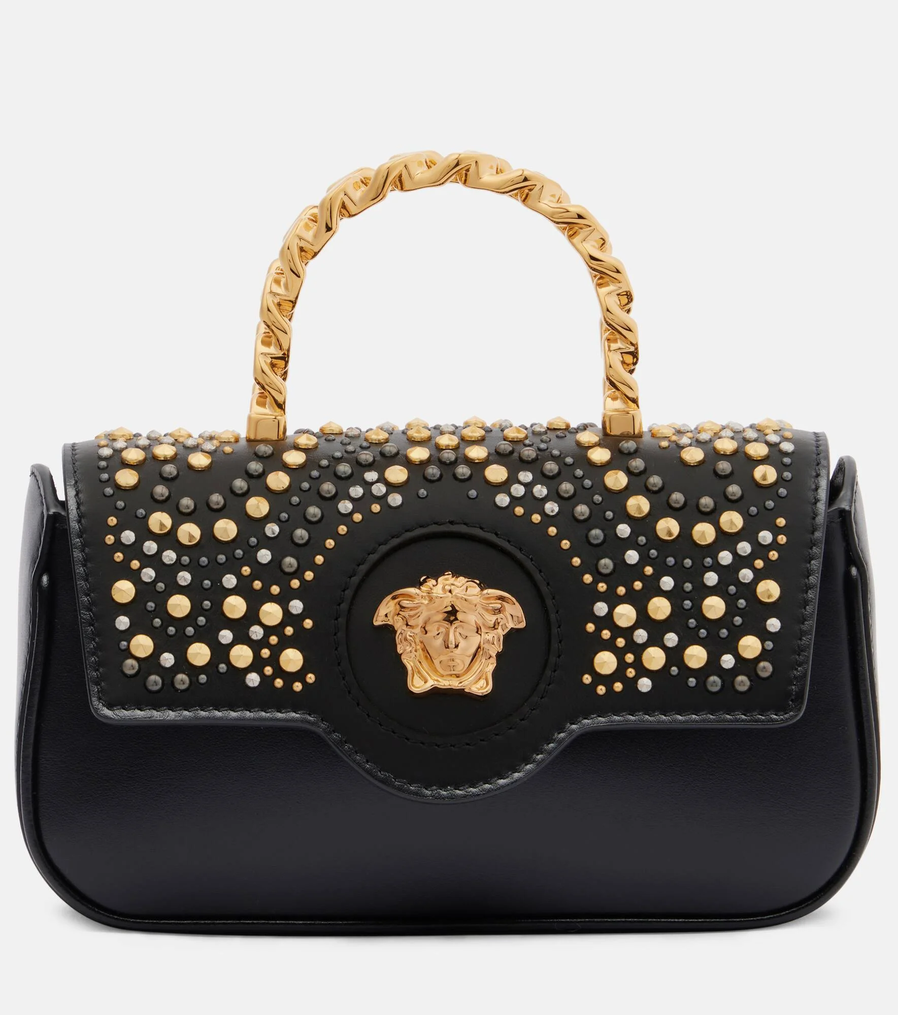 La Medusa Mini studded leather tote bag - 1