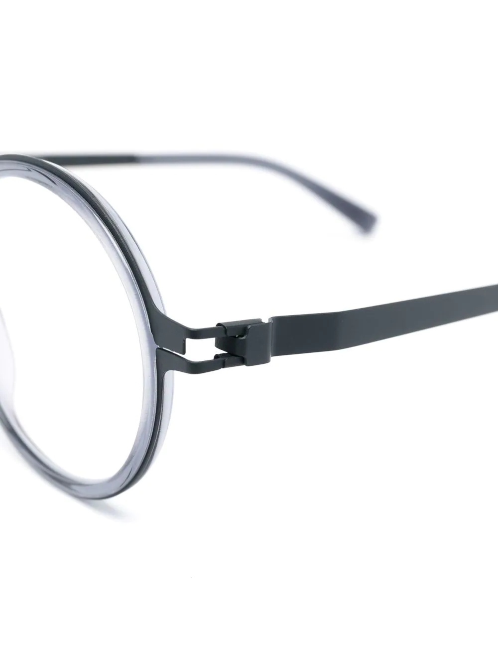 matte-finish round-frame glasses - 3