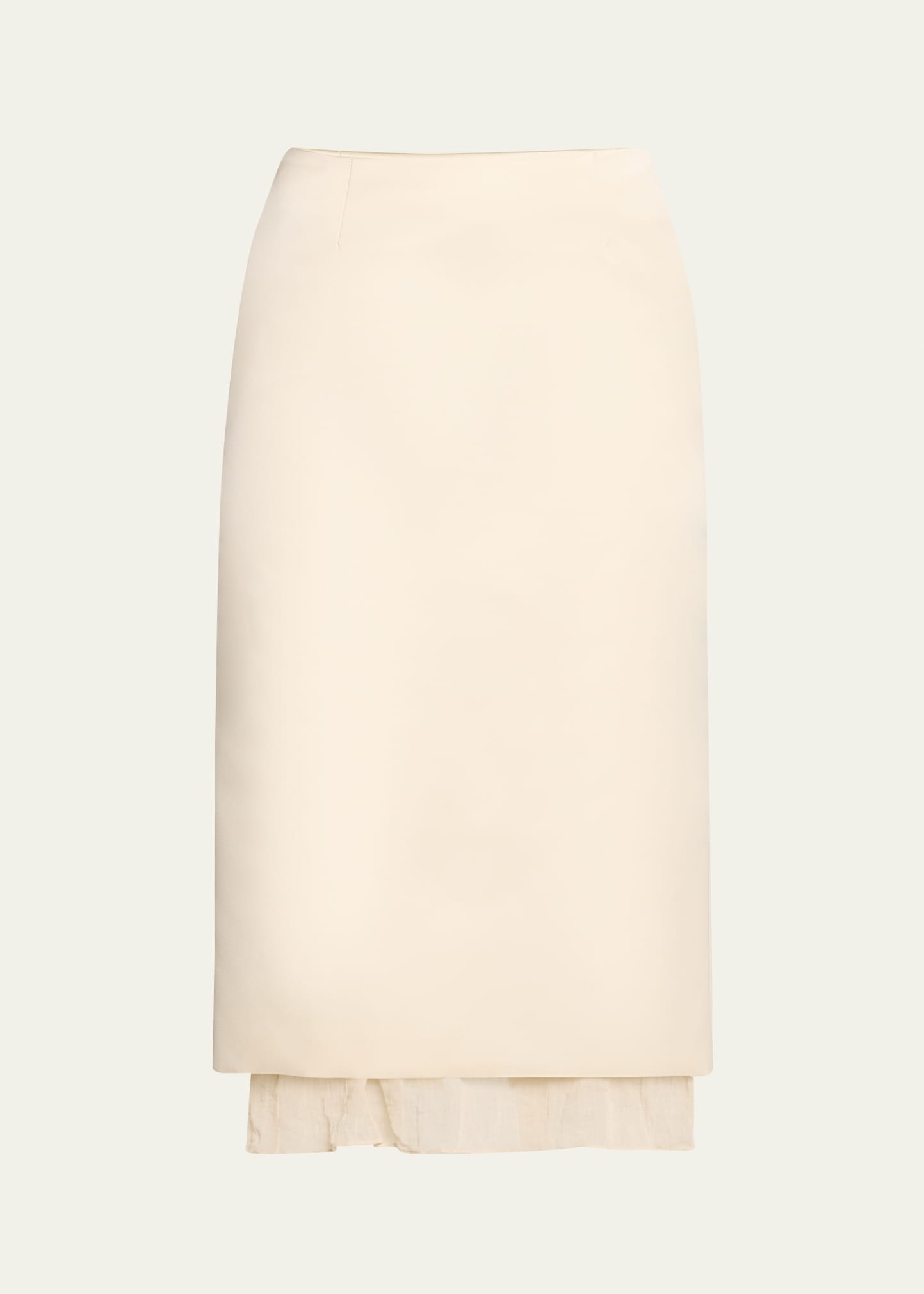 Fannie Midi Skirt with Ruffle Trim - 1