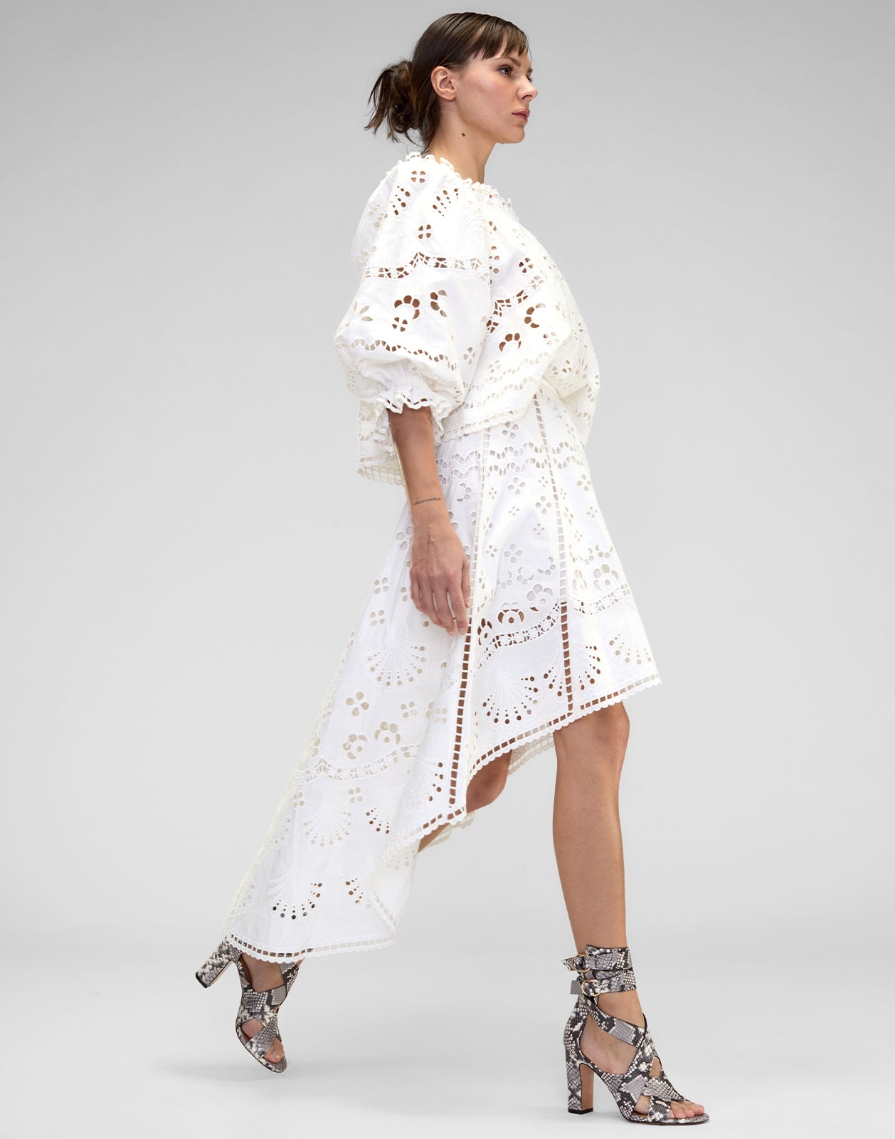 Eva Embroidered High Low Skirt - 2