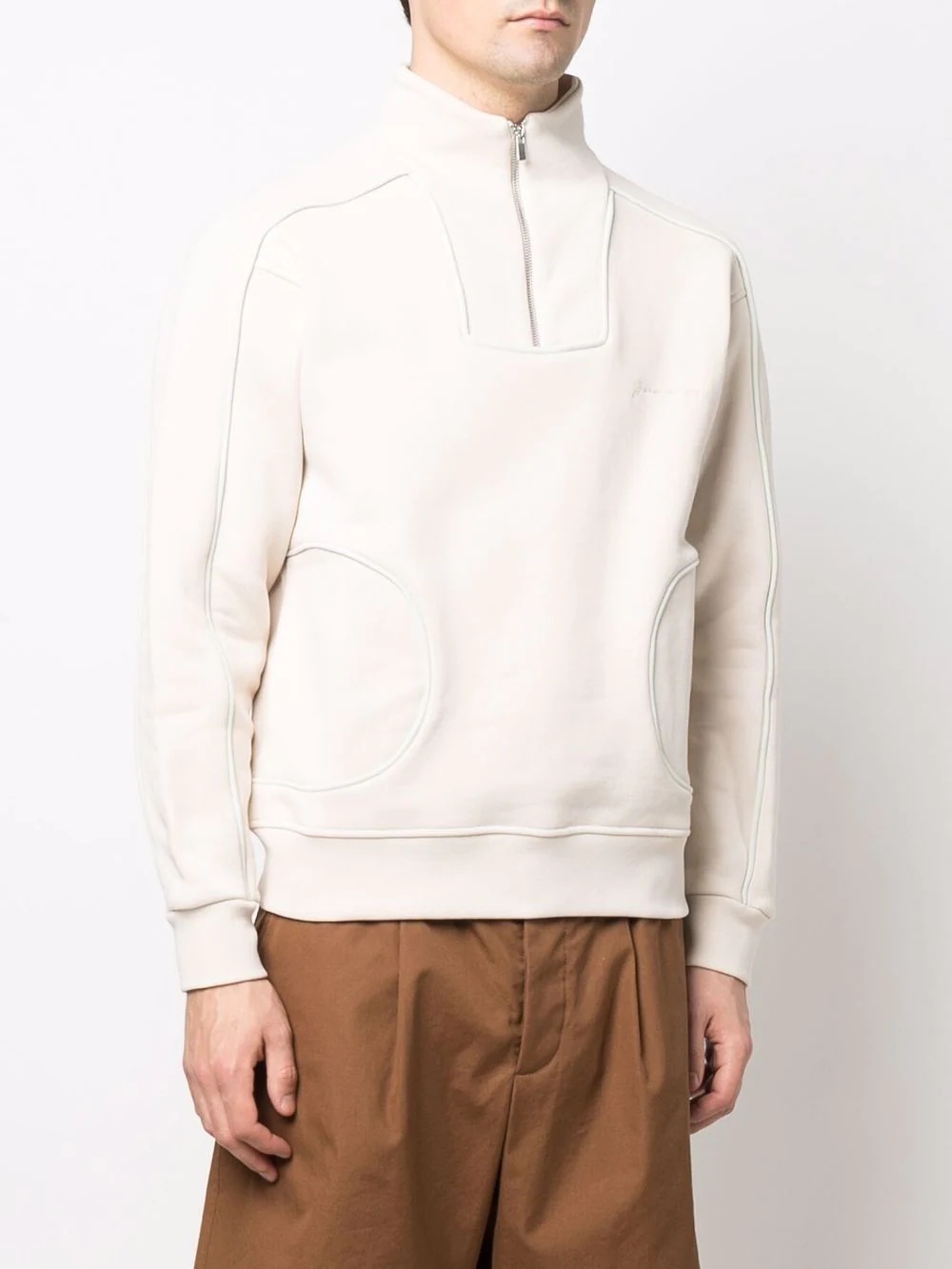 half-zip long-sleeve sweatshirt - 3