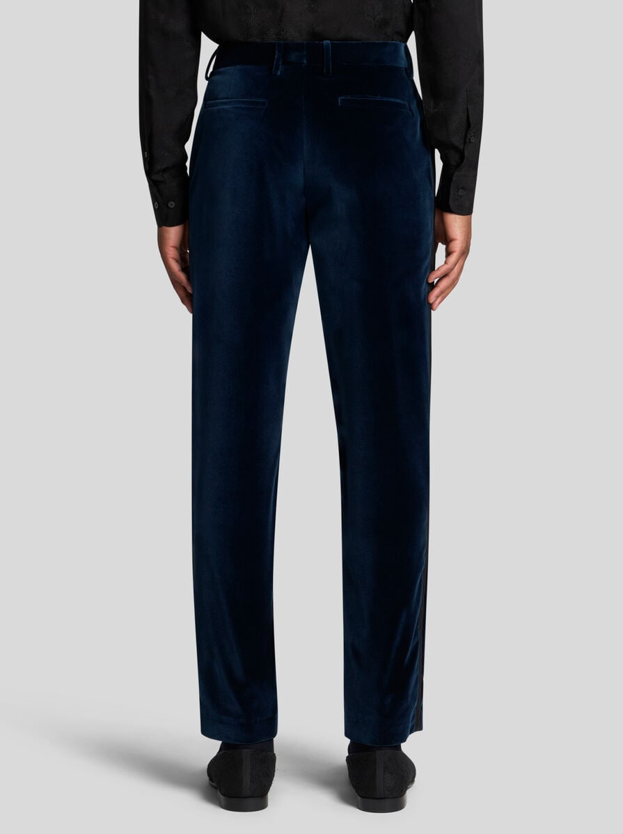 STRETCH COTTON EVENING TROUSERS - 5