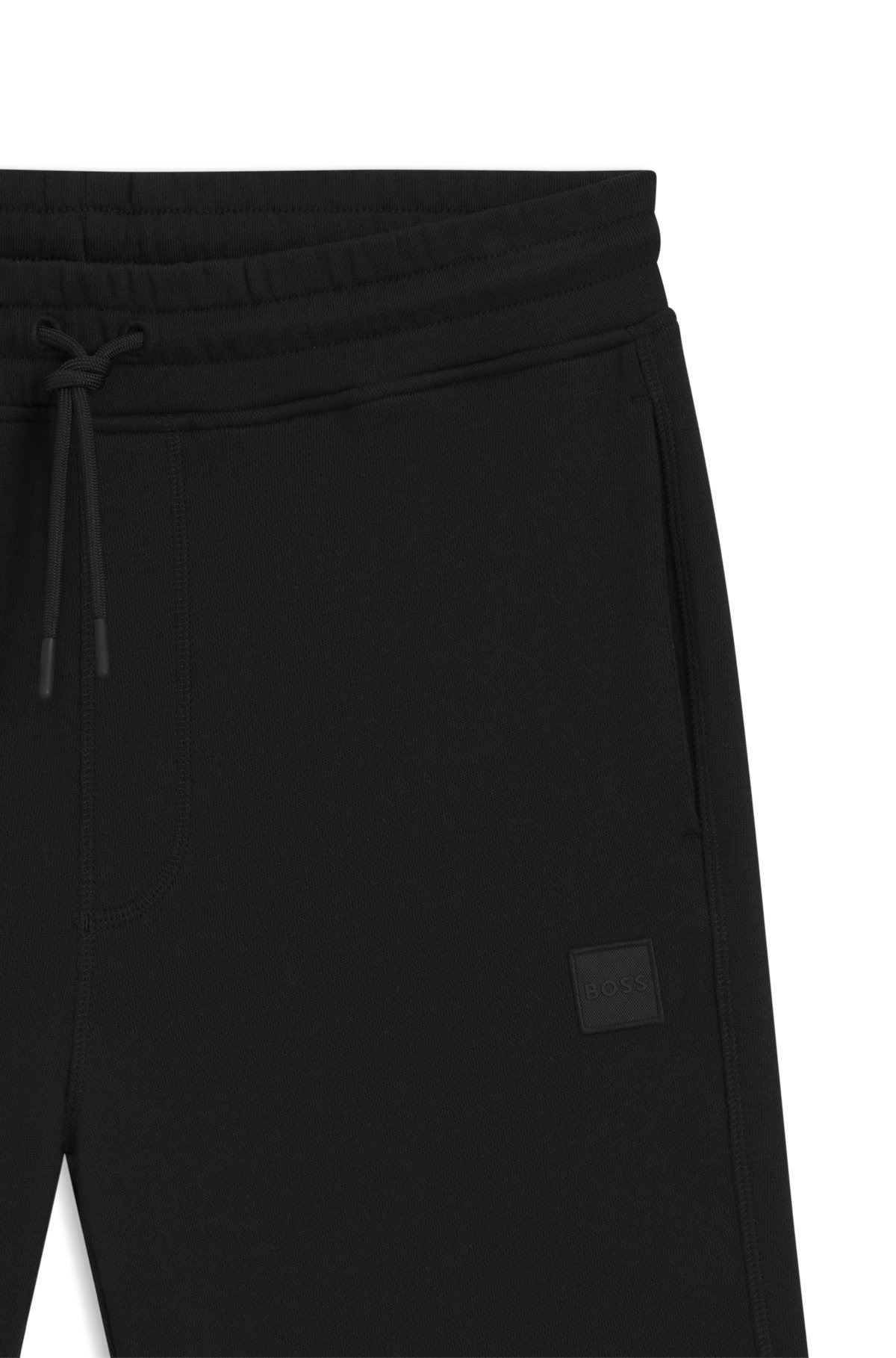 COTTON-TERRY REGULAR-FIT SHORTS WITH LOGO BADGE - 6