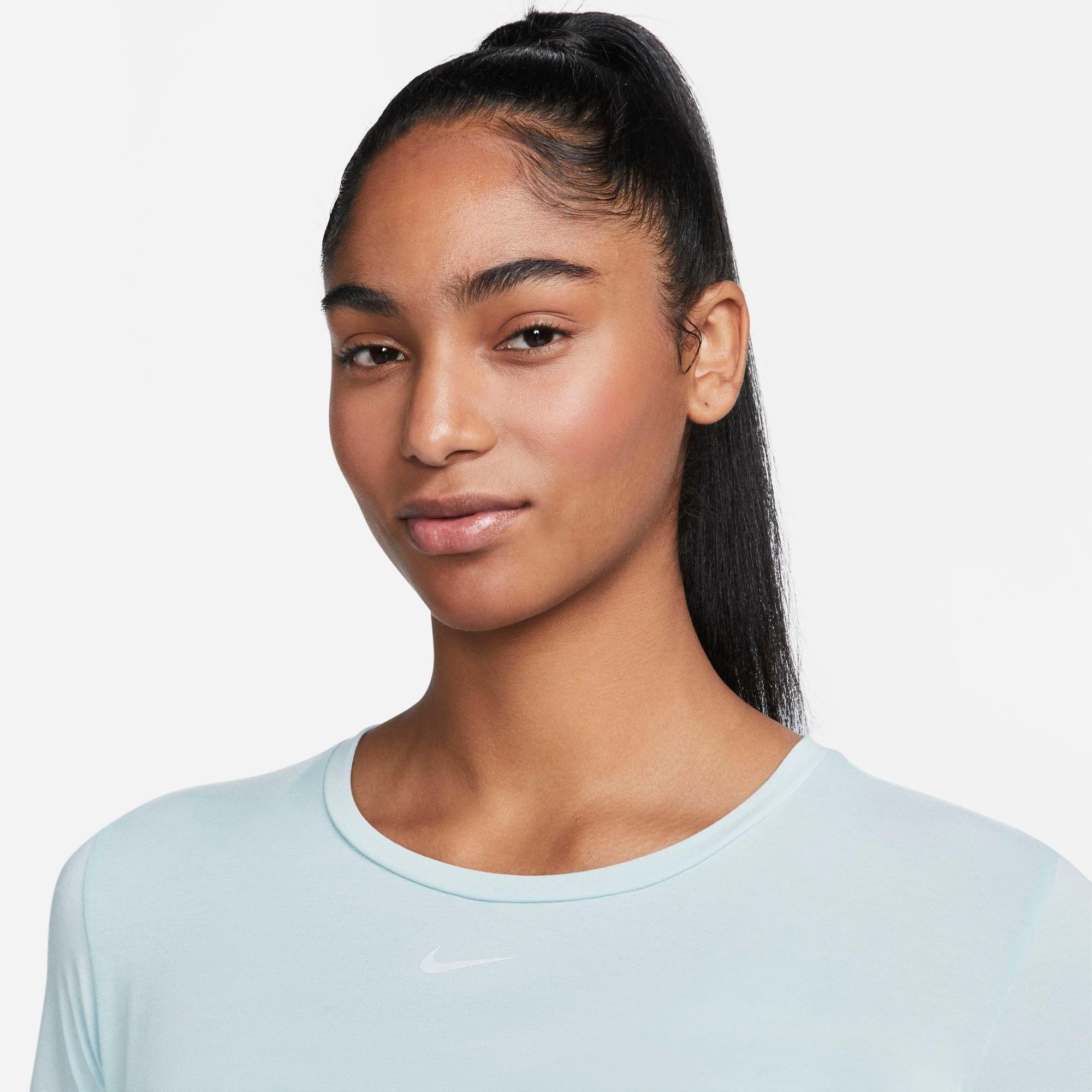 WOMEN'S NIKE DRI-FIT ONE LUXE TWIST STANDARD FIT SHORT-SLEEVE SHIRT - 4