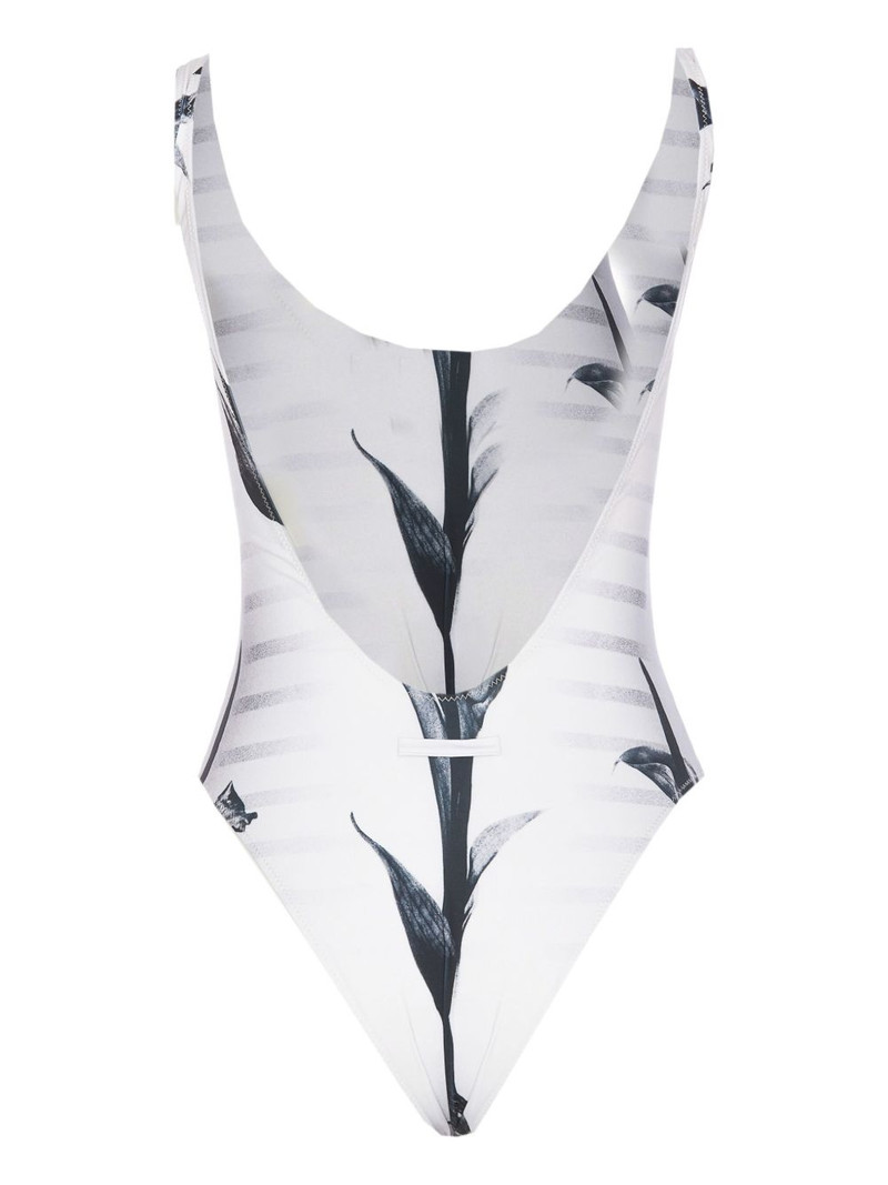 Jean Paul Gaultier graphic-print one-piece outlook