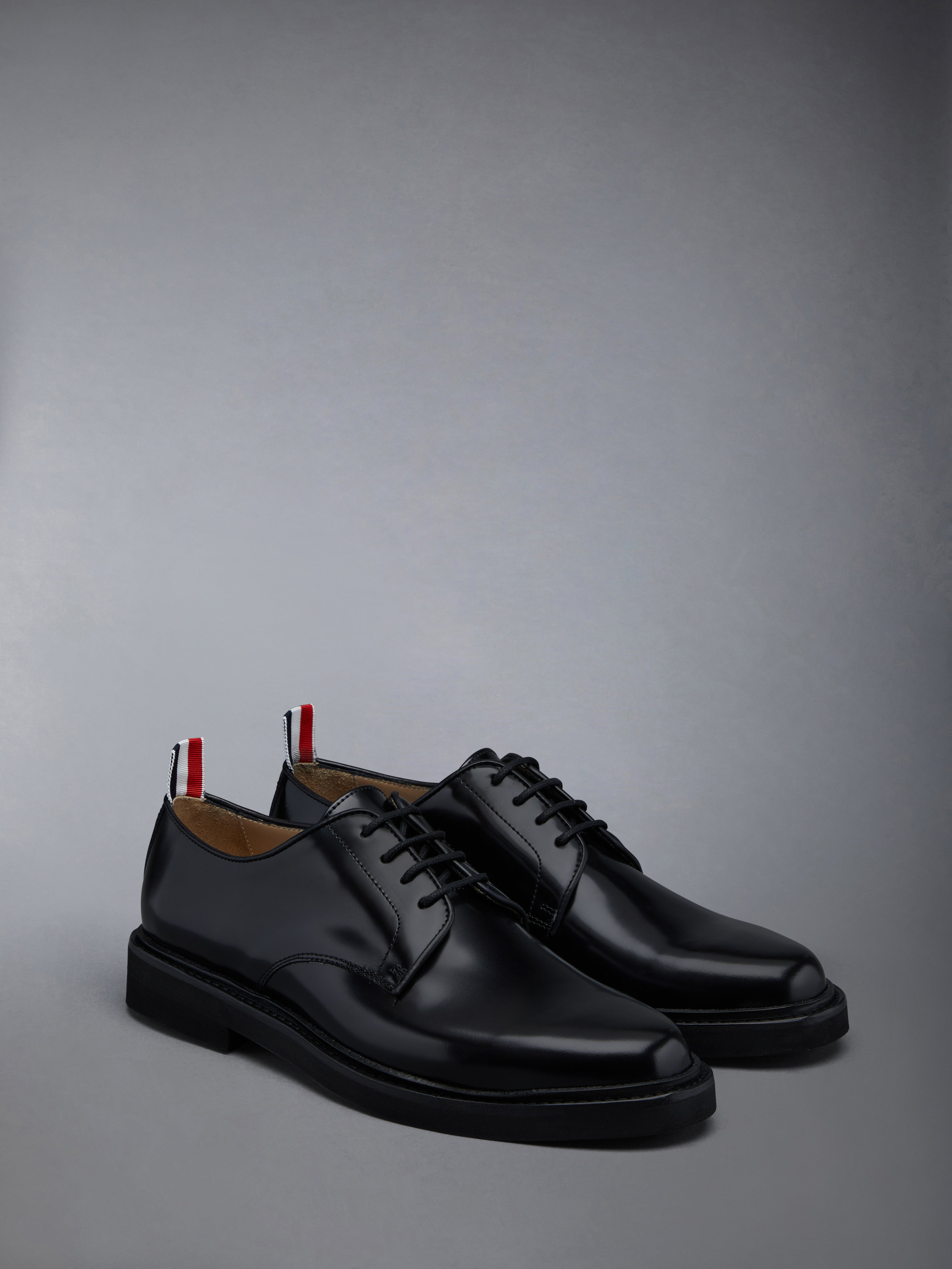 Black Calf Leather Micro Sole Uniform Shoe - 2