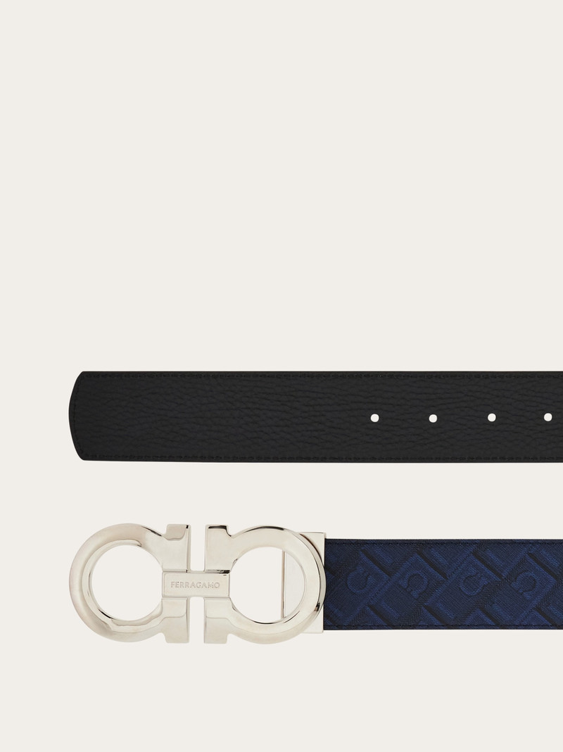 FERRAGAMO Reversible and adjustable Gancini belt outlook