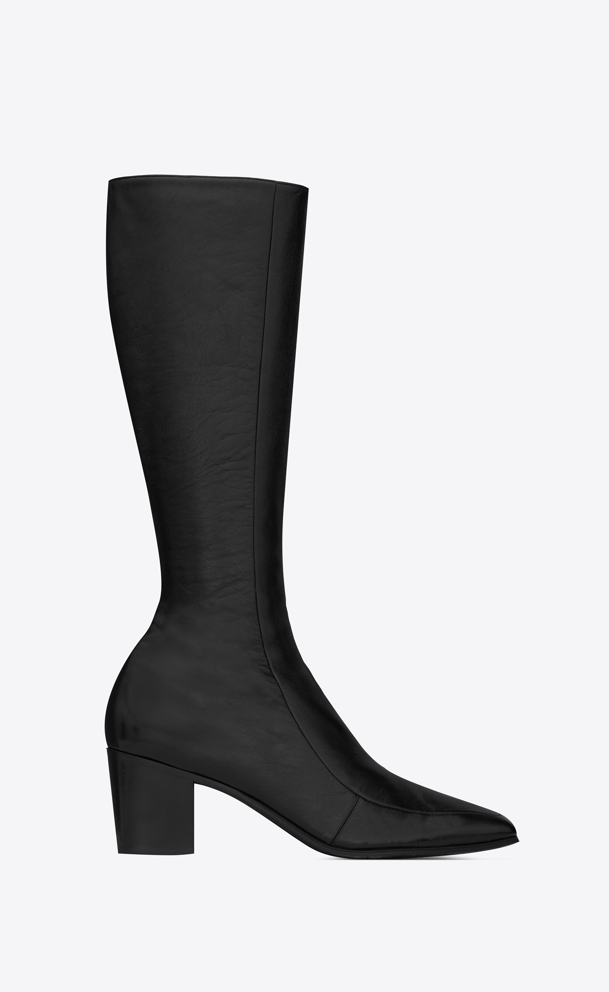 otto zipped boots in smooth leather - 1