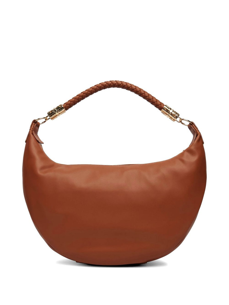 Moschino logo-detail braided-handle tote bag outlook