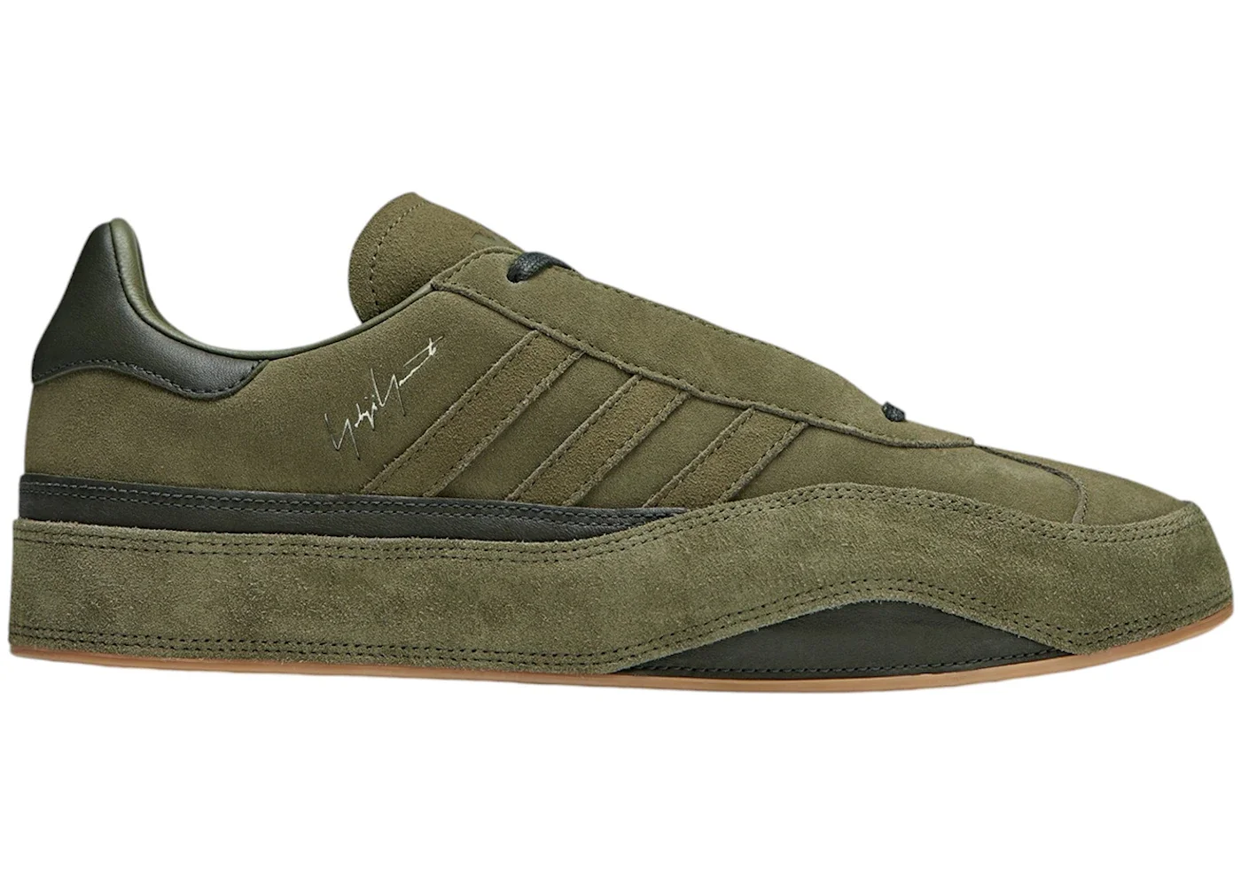 adidas Y-3 Gazelle Olive Strata Night Cargo - 1