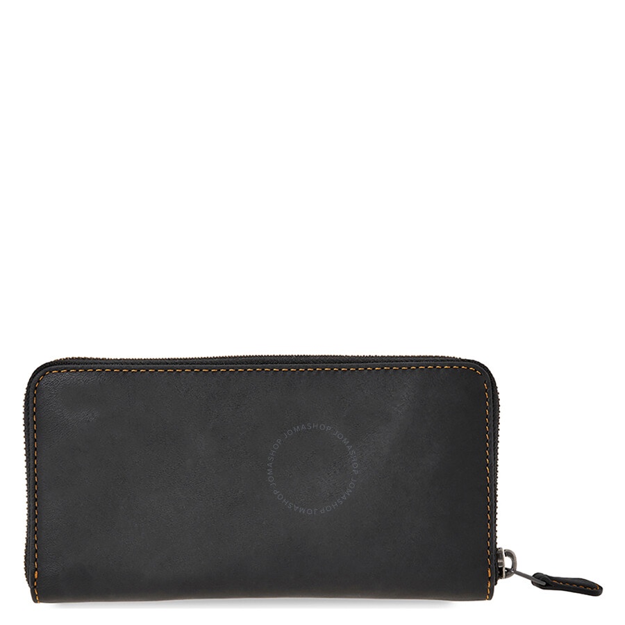 Coach Ladies Zip Around Wallet 1941 Black Co Car Acc Zip - 5