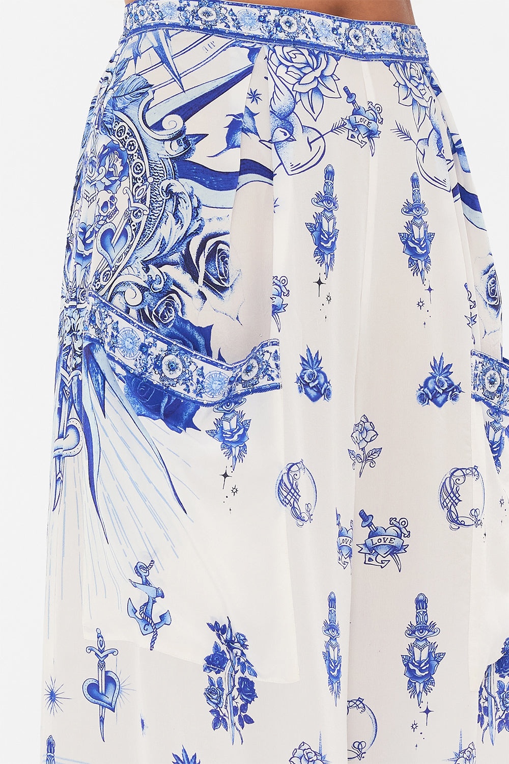 WIDE LEG TROUSER WITH FRONT POCKETS - 6