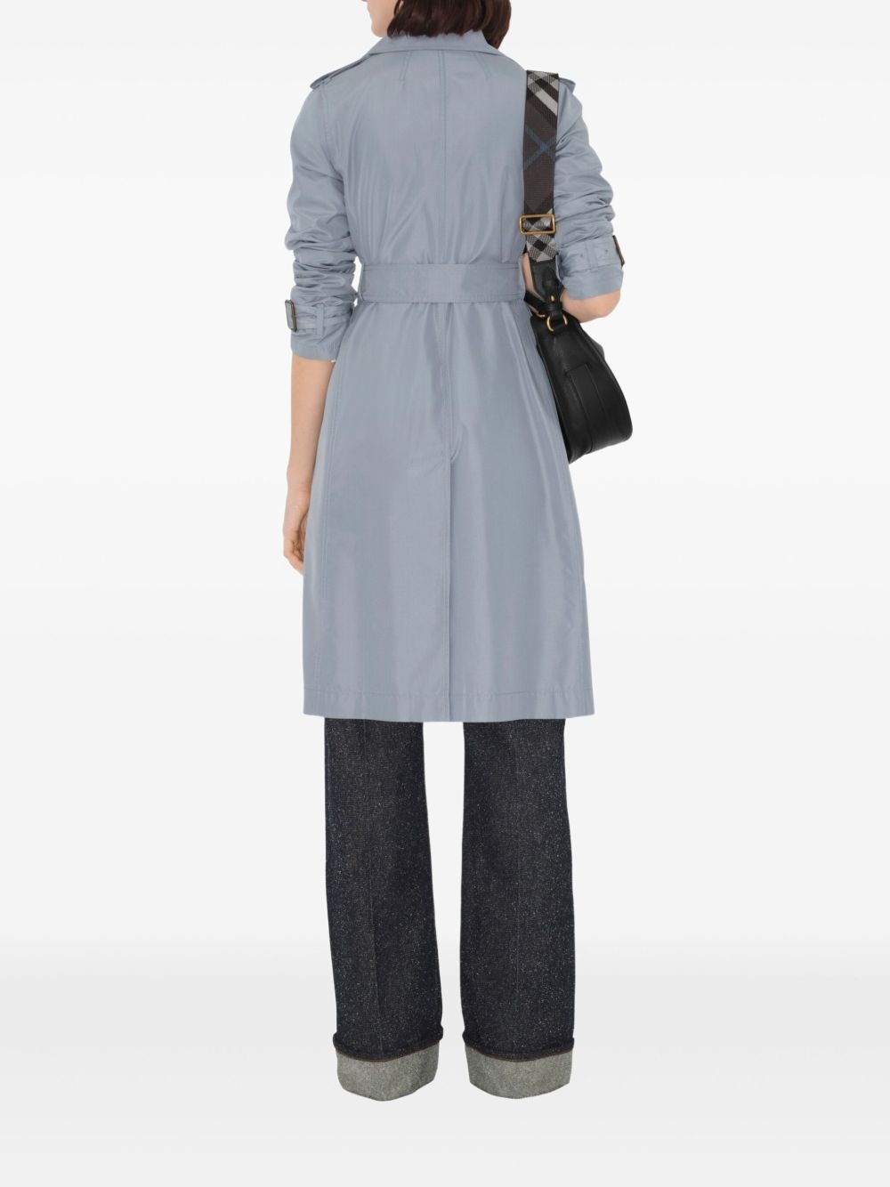 silk trench coat - 4