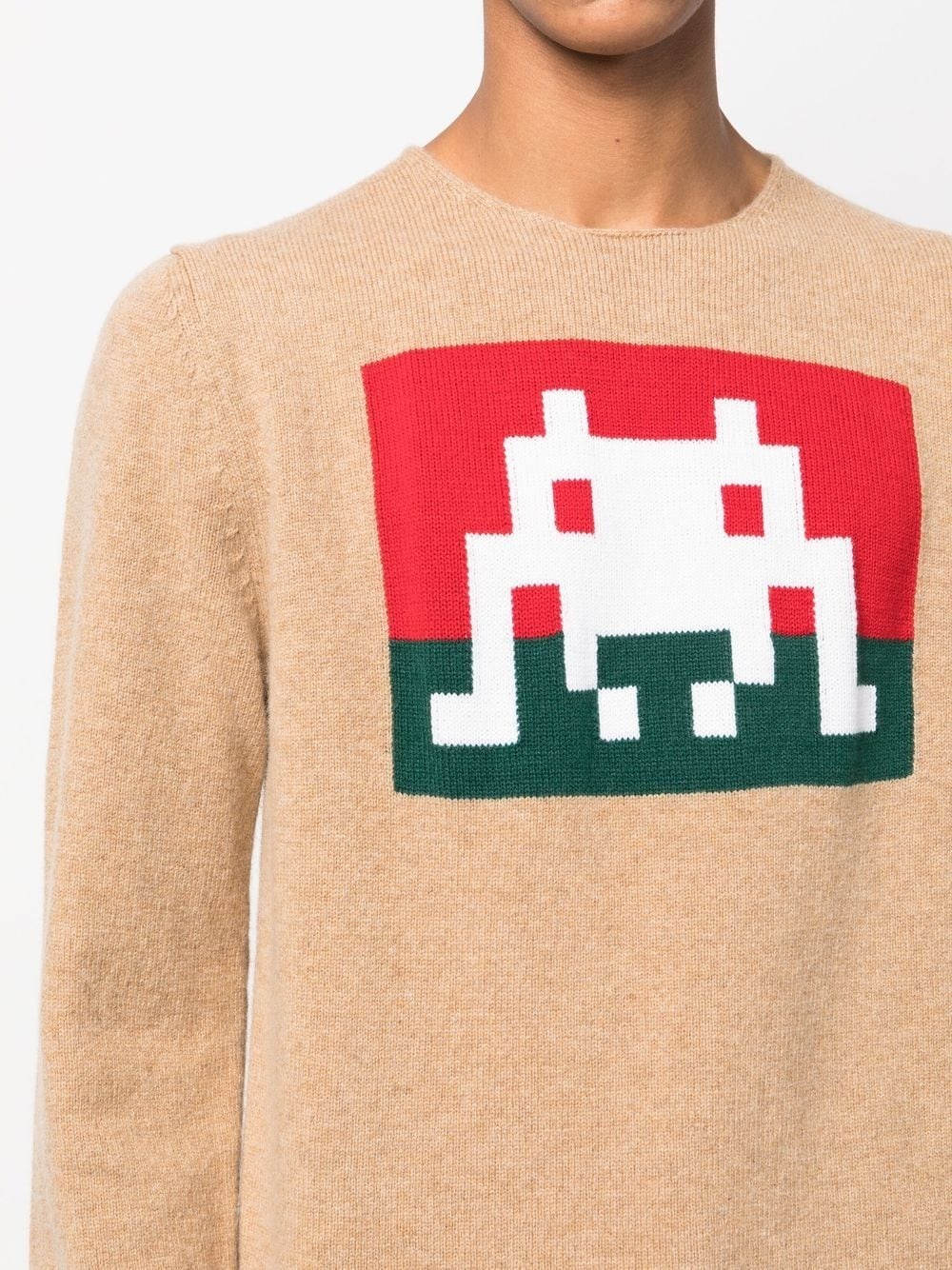 Space Invaders graphic-knit jumper - 5