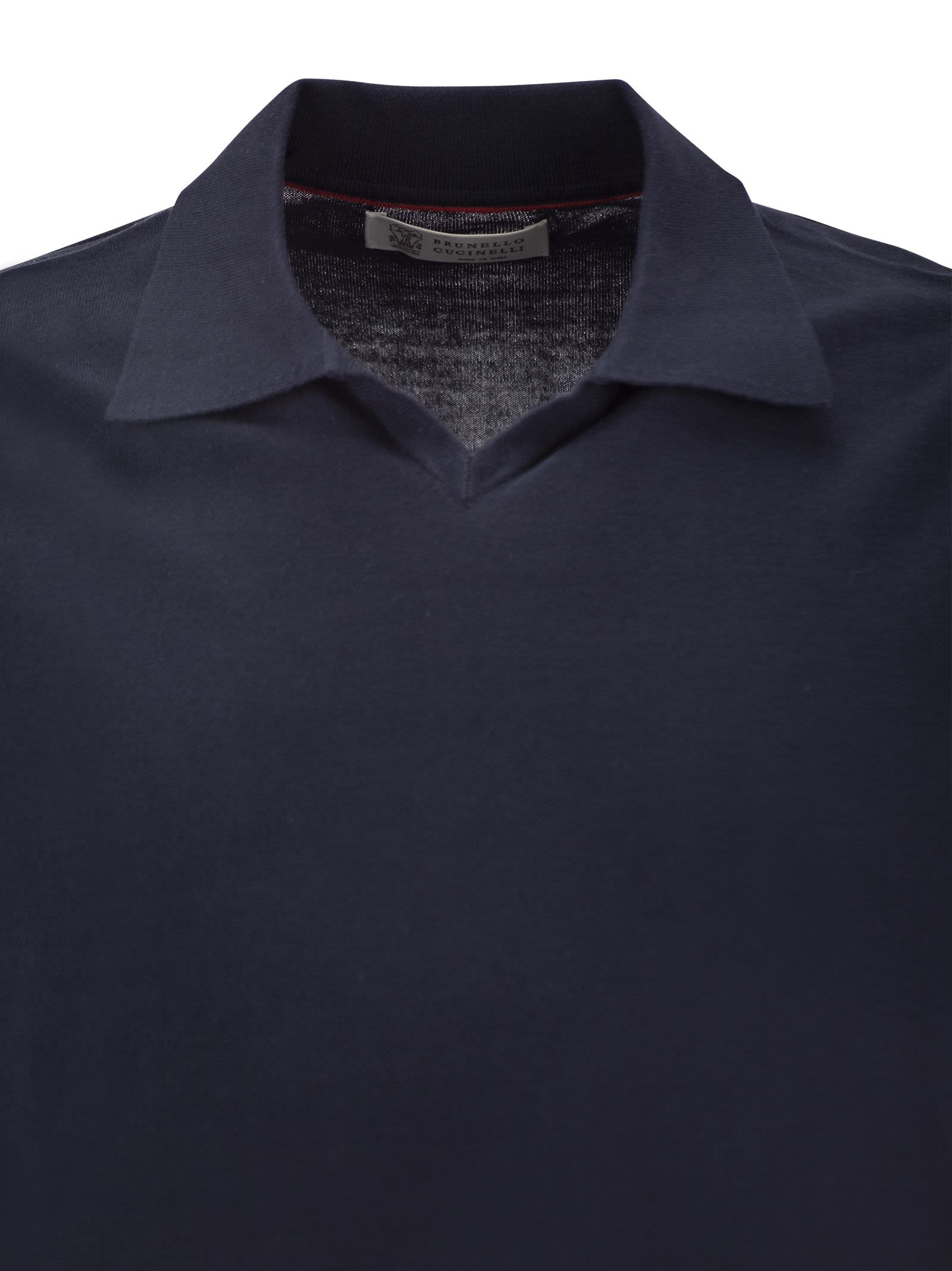 Brunello Cucinelli Men Cotton Polo Style Sweater - 4