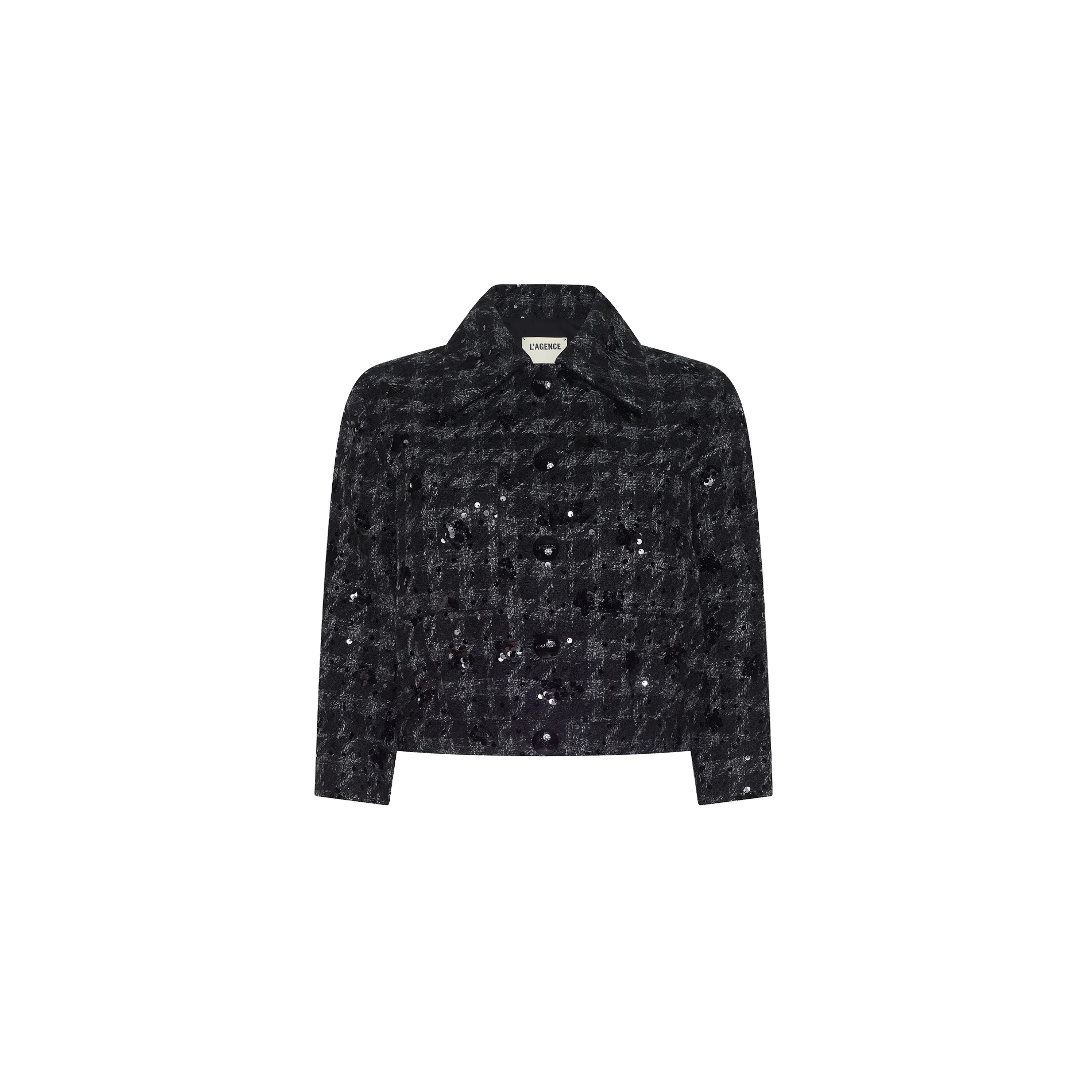 Jia Sequined Tweed Jacket - 1