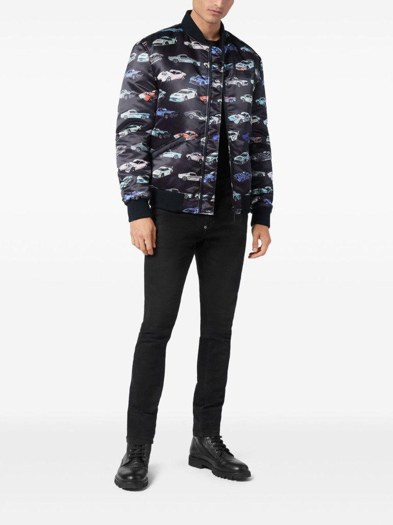 PHILIPP PLEIN Cars Racing bomber jacket outlook