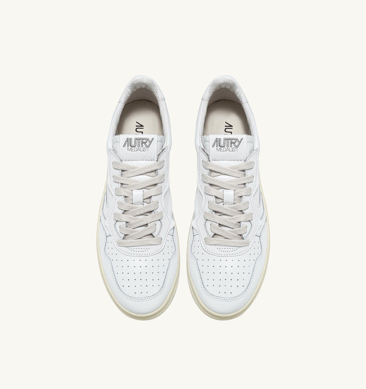 MEDALIST LOW SNEAKERS IN WHITE LEATHER - 5