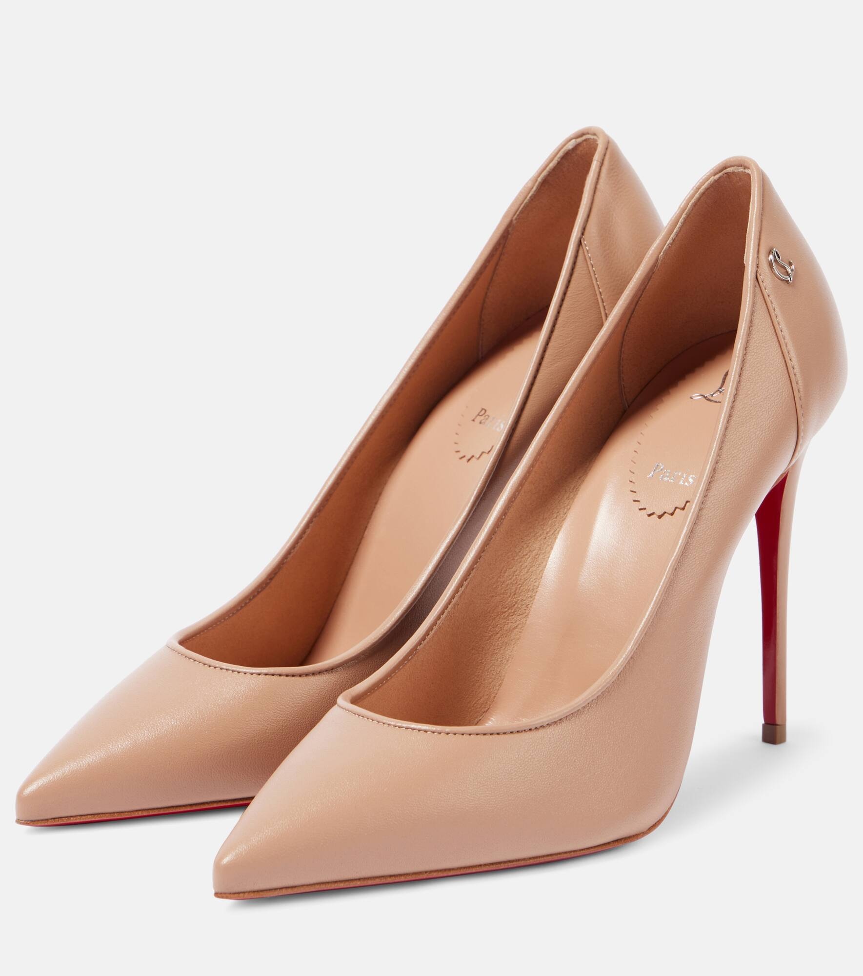 Sporty Kate 100 leather pumps - 4