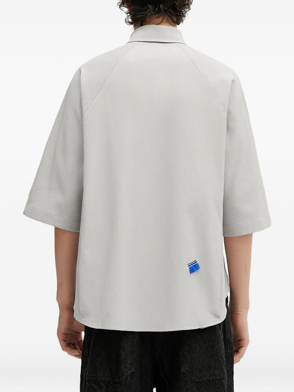 pleated short-sleeve shirt - 4
