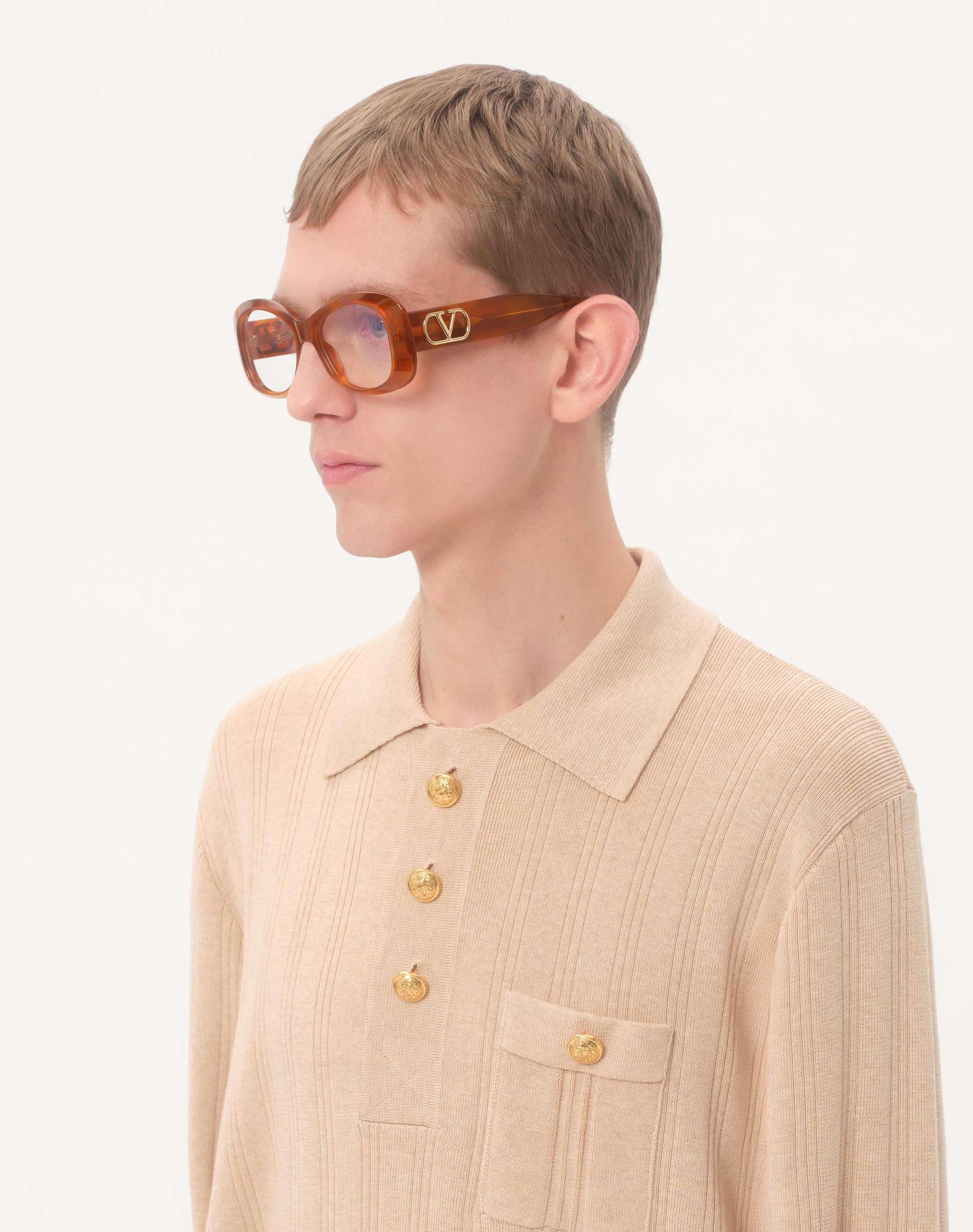 RECTANGULAR 70'S ACETATE GLASSES - 3
