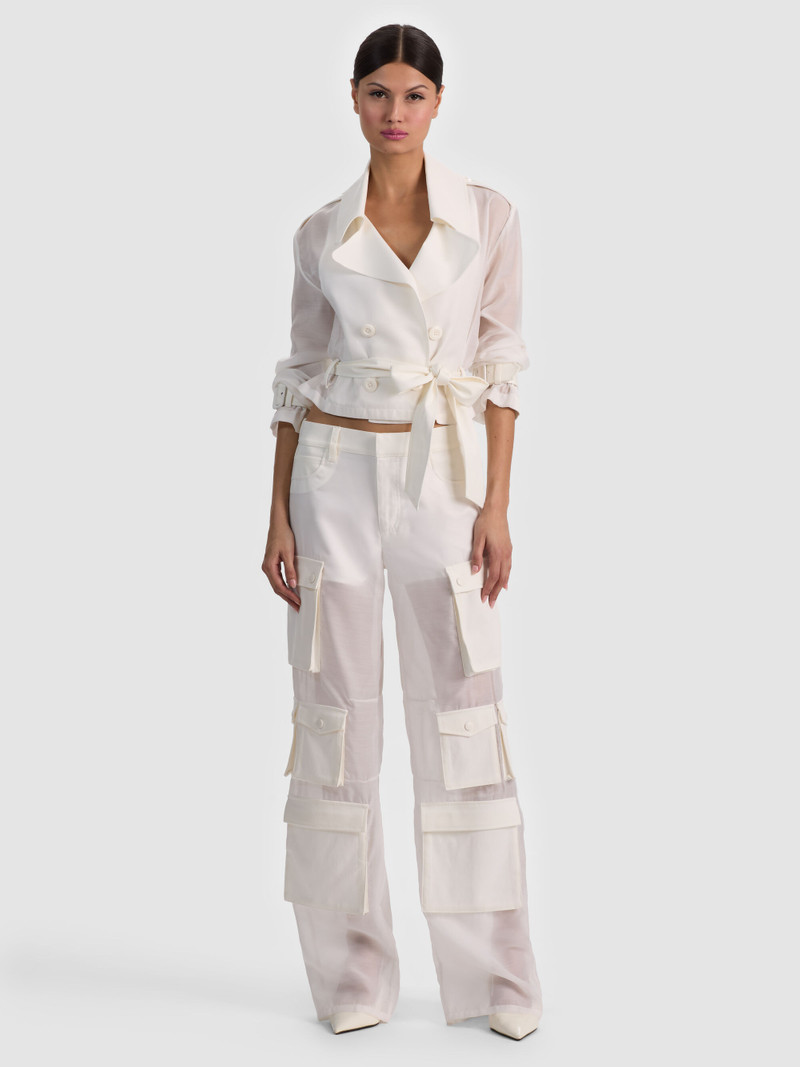 KEITH SHEER COMBO CROPPED TRENCH 3
