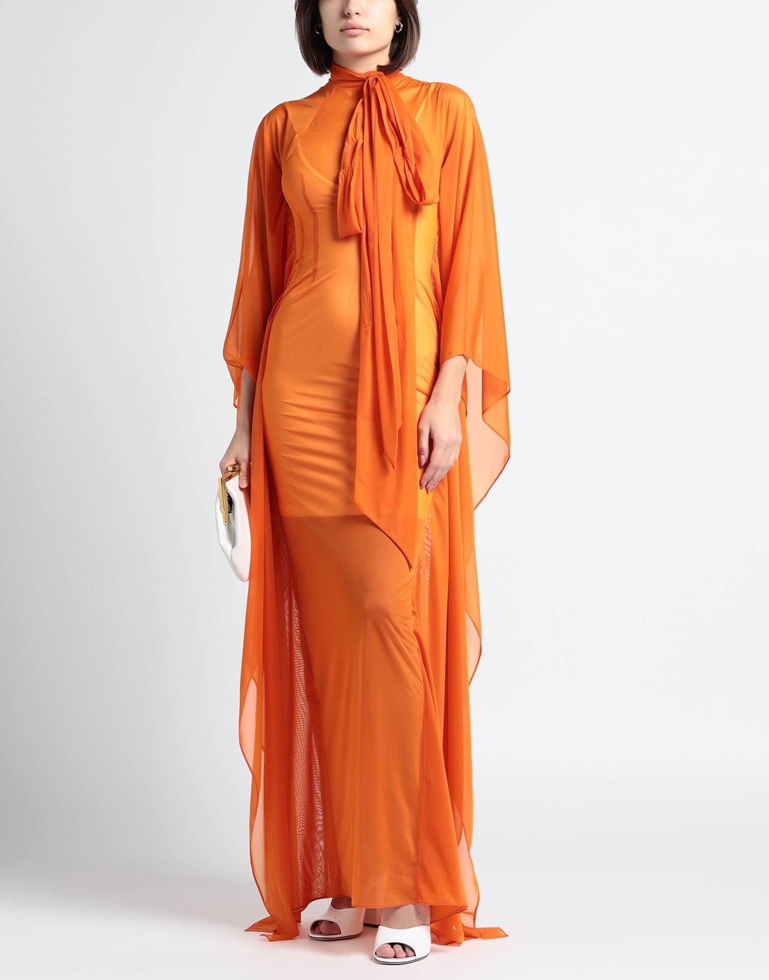 LaQuan Smith Orange Women's Long Dress | yoox | REVERSIBLE