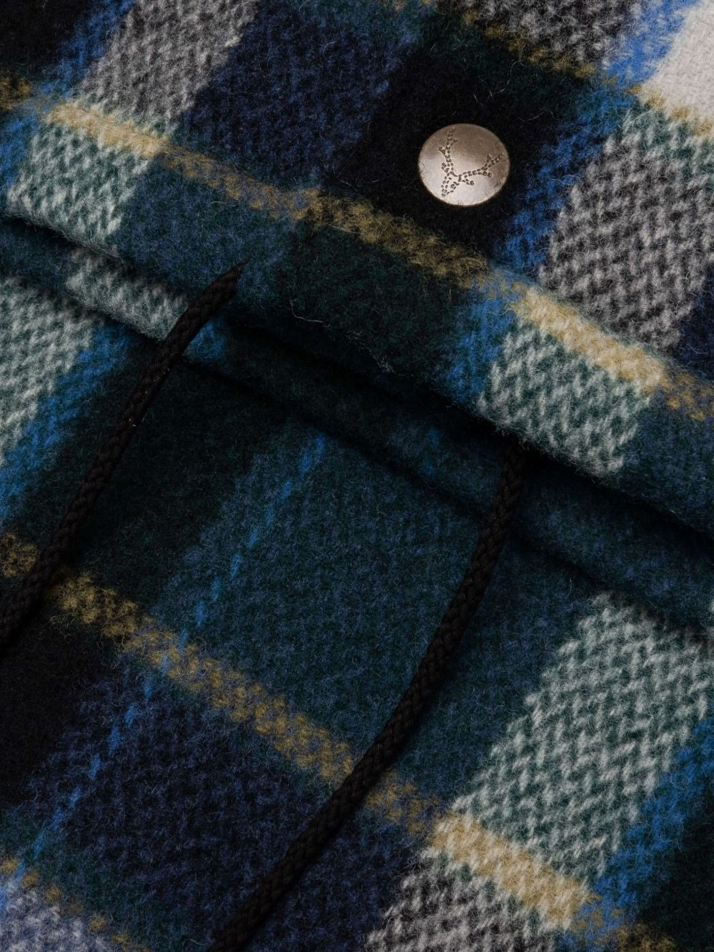 plaid wool shirt jacket - 3