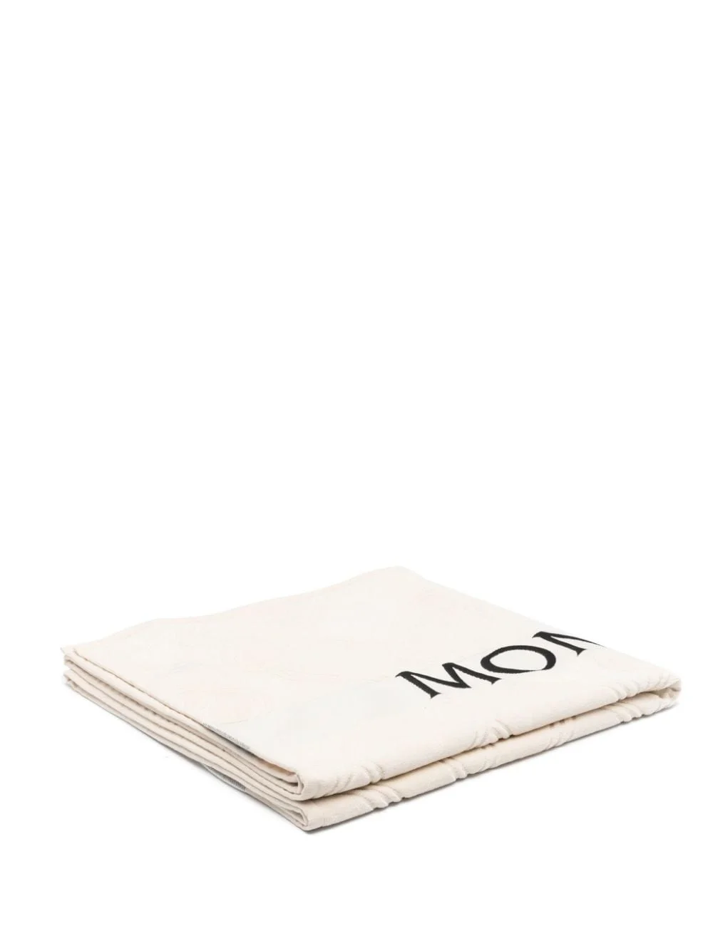 logo-jacquard beach towel - 1