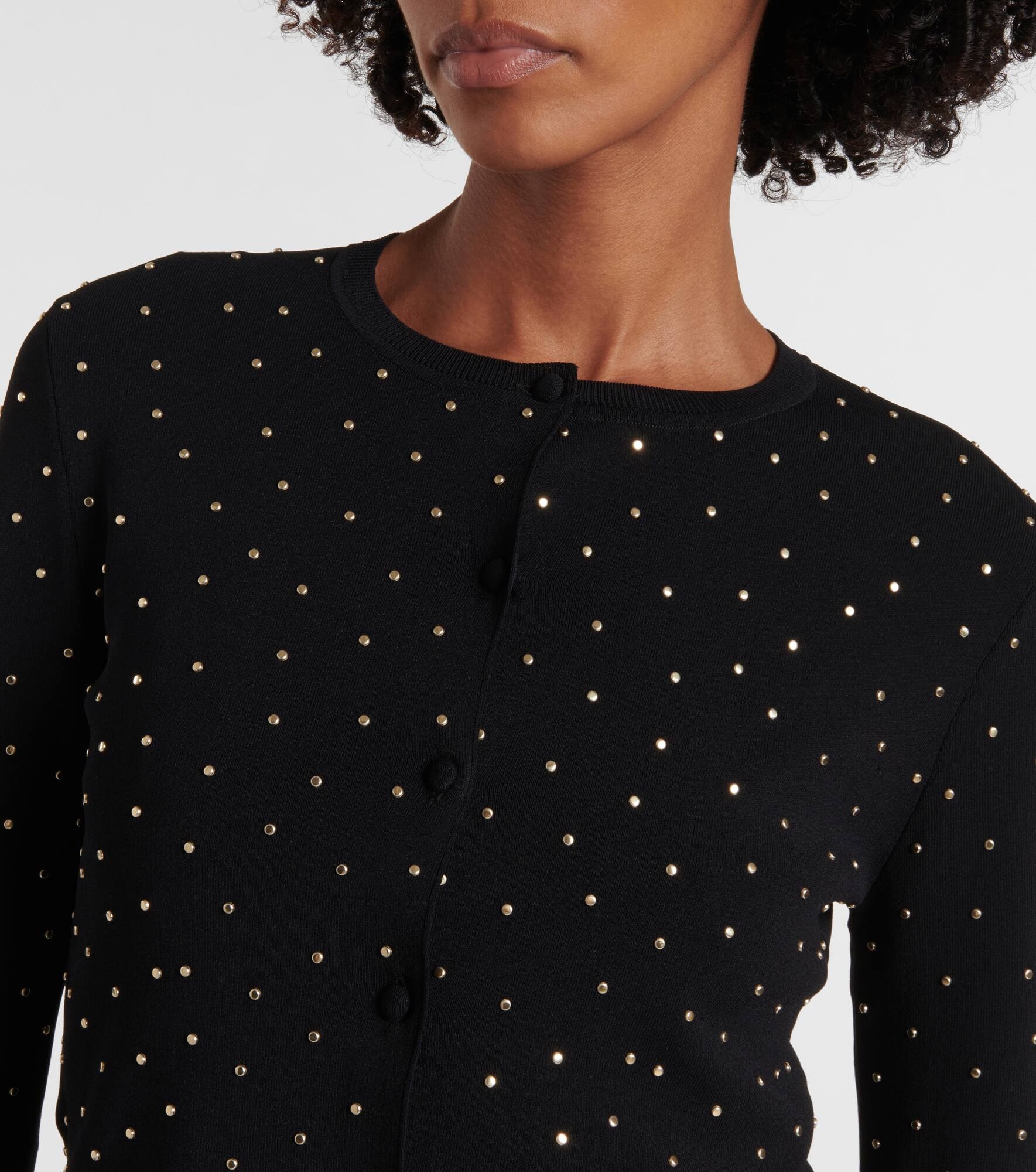 Ferris embellished cropped cardigan - 4