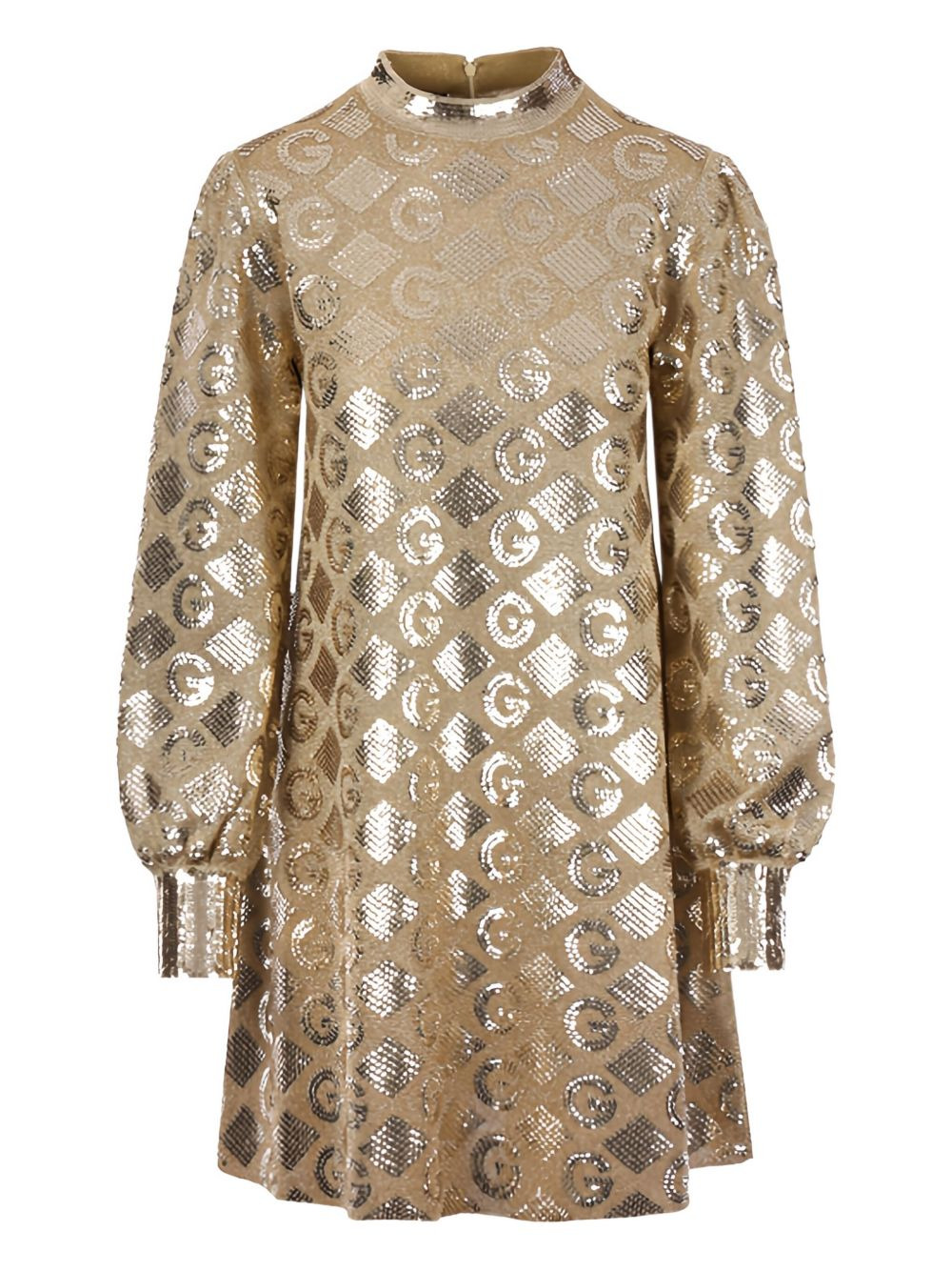 lamé G rhombi jacquard dress - 1