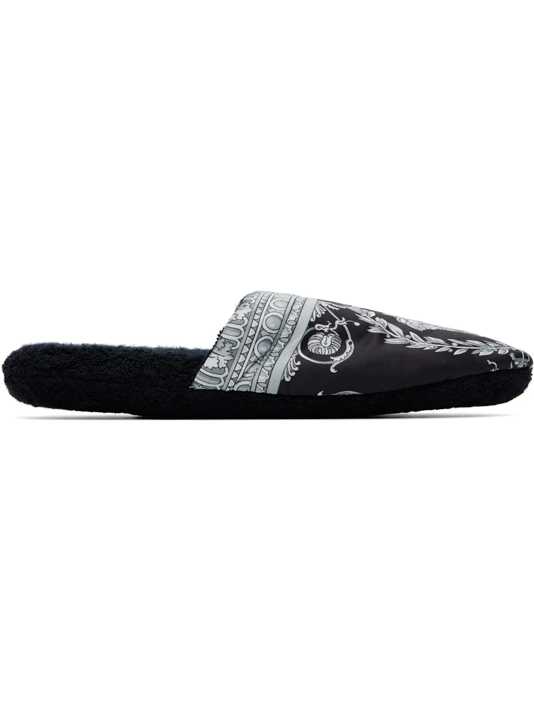 Black 'I Heart Baroque' Slippers - 1