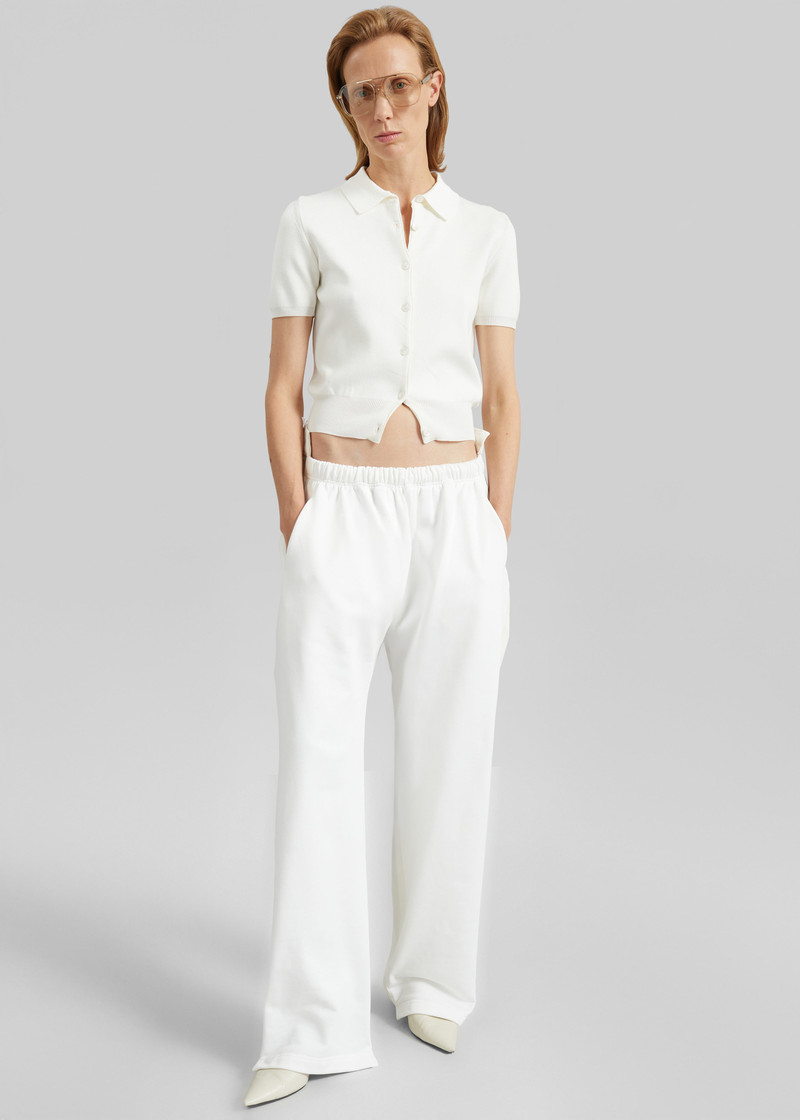 Bettter Track Denim Trousers - White 1