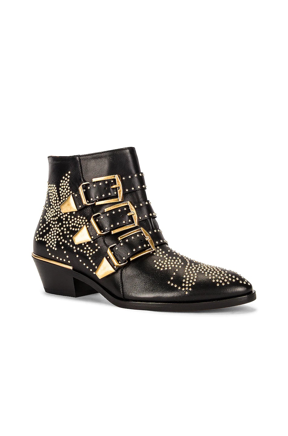 Susanna Leather Studded Booties - 2