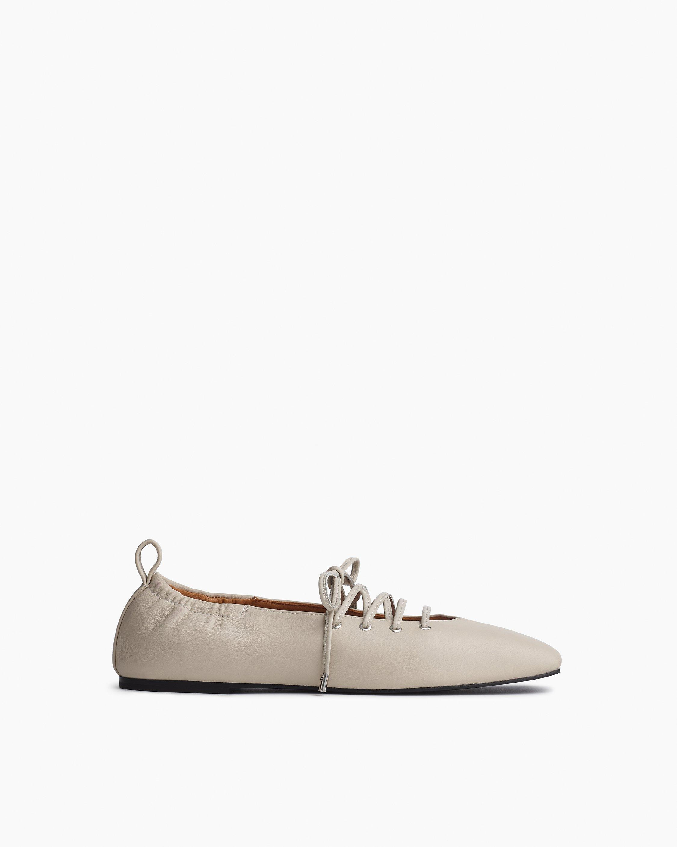 Sophia Leather Ballet Flats - 1