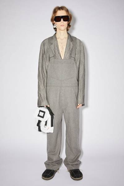 Acne Studios Striped overalls - Grey/beige outlook