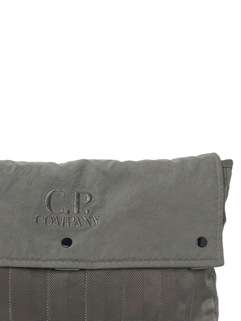 C.P. Company button striped tote bag outlook