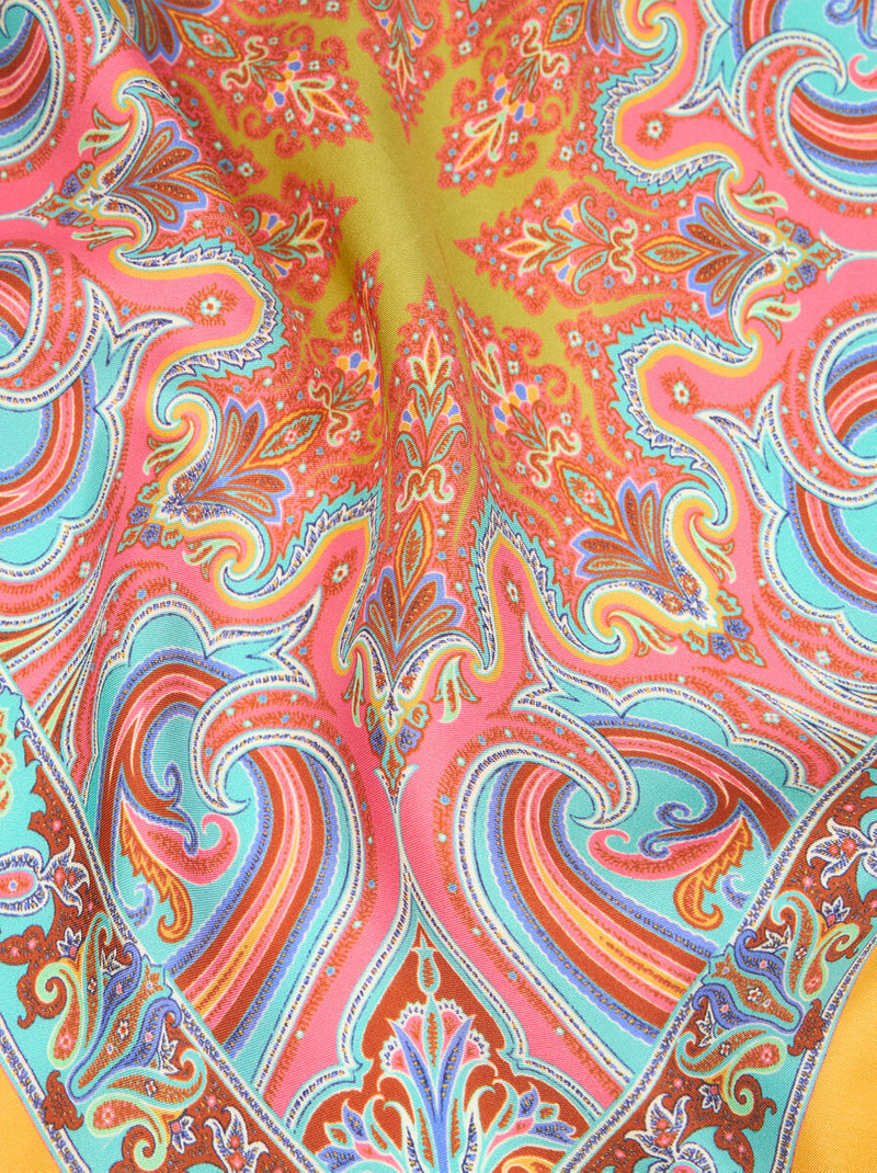 Etro PAISLEY SILK POCKET SQUARE outlook