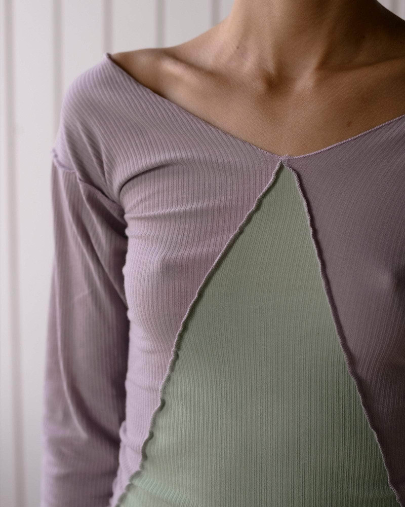 Phy Long Sleeve Tee - Fine Organic Cotton Rib 4